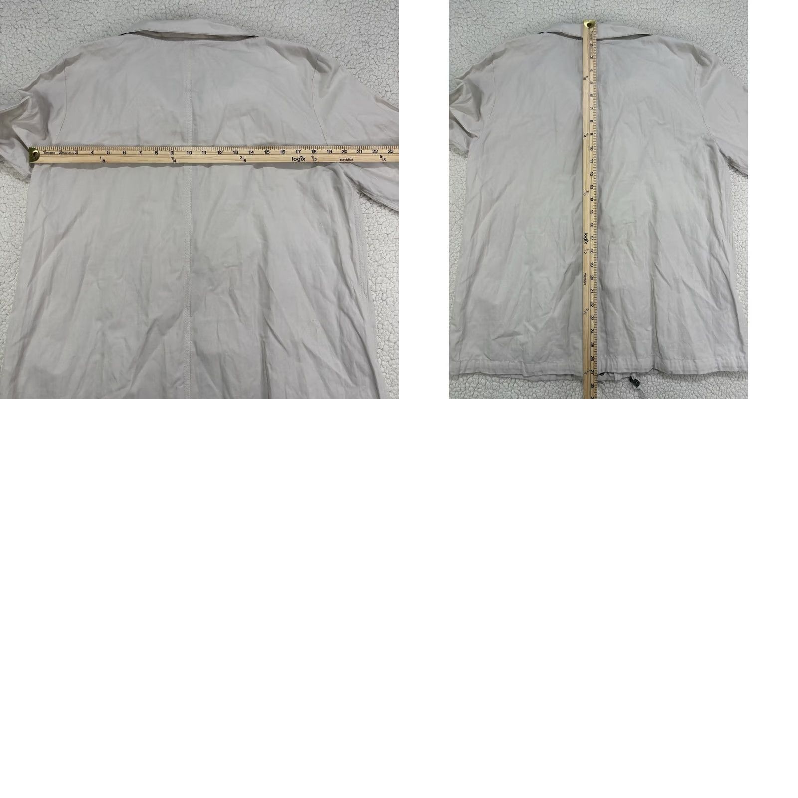 Eileen Fisher Eileen Fisher Beige Organic Cotton Woven Jacket Zip Bone Lightweight Women M Beige Jacket Regular O RG Size M / US 6-8 / IT 42-44 - 8 Thumbnail