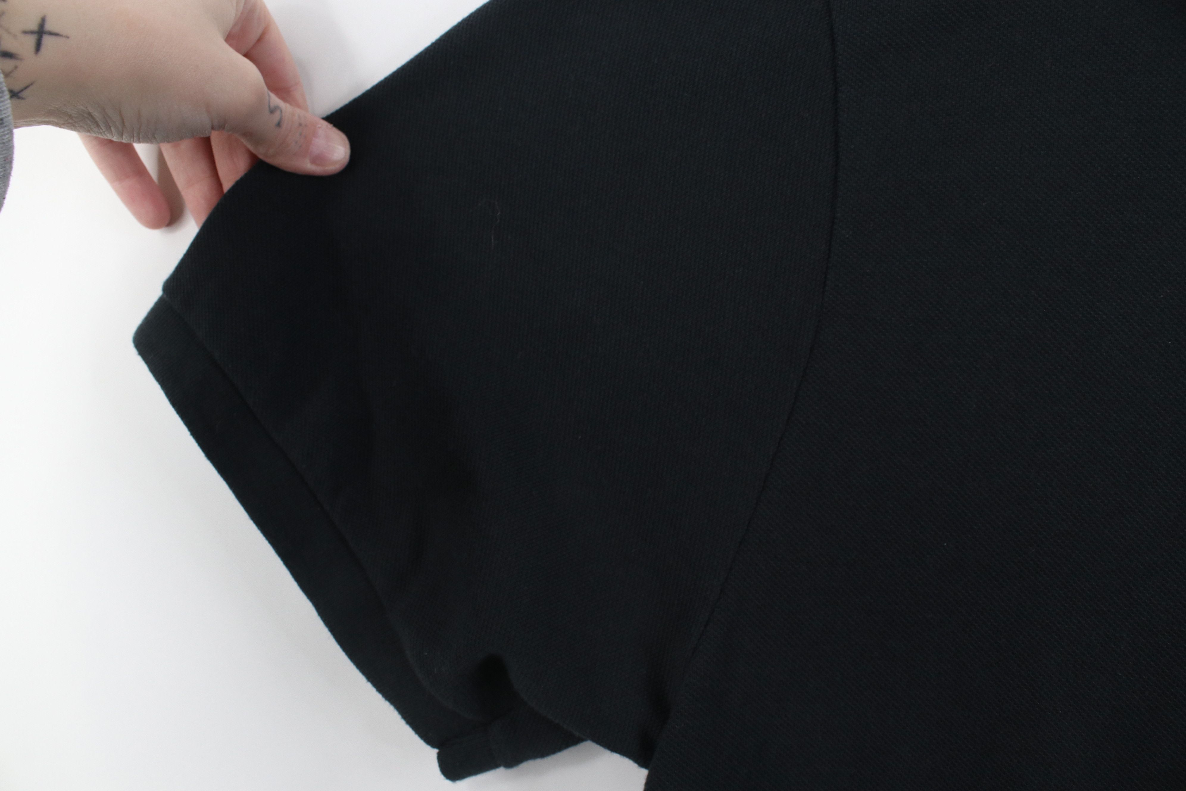 Vintage Vintage 90s Streetwear Pique Knit Golf Polo Shirt Black Size US XL / EU 56 / 4 - 9 Thumbnail