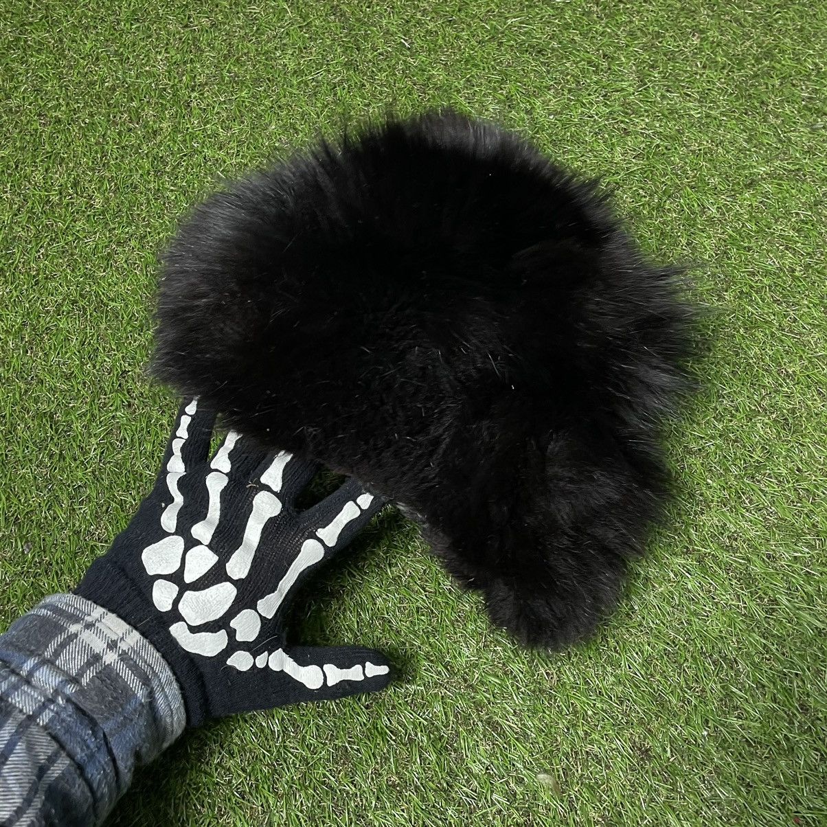 Vintage Vintage Y2K Alt Skeleton Hand Fuzzy Beanie Ushanka Indie OS Size ONE SIZE - 1 Thumbnail