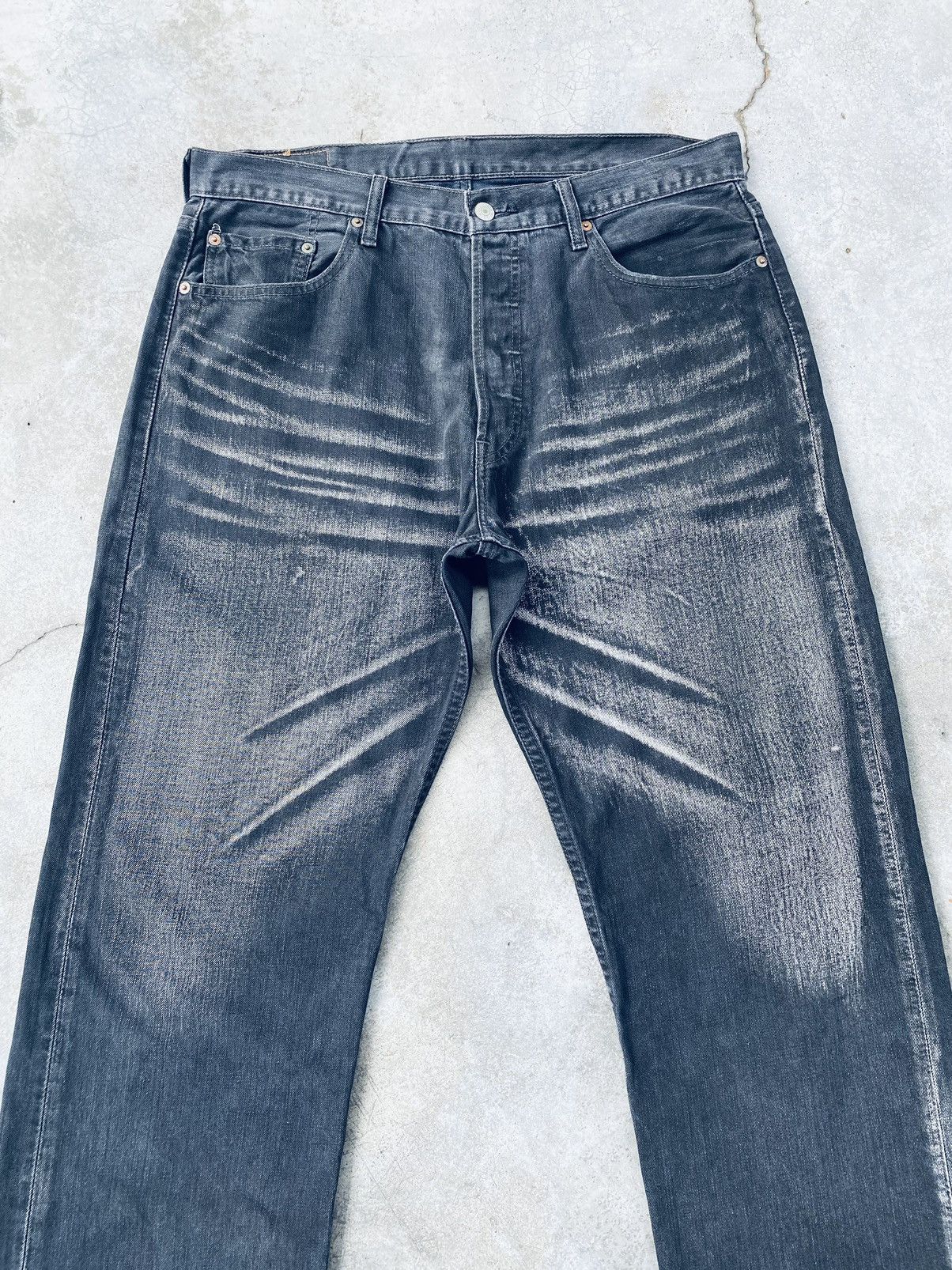 Levi's Vintage 90s Levis 501 Luster Denim Pants Size US 36 / EU 52 - 3 Thumbnail