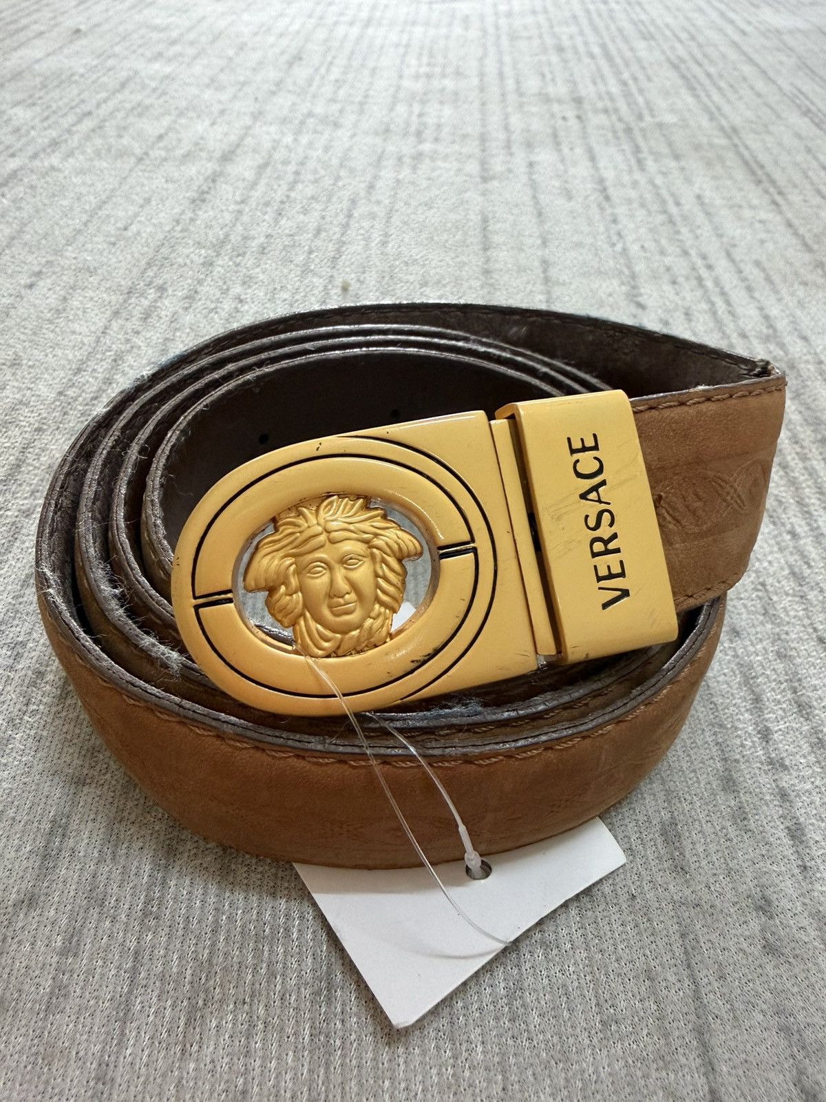 Versace Vintage 80s versace leather belt Size ONE SIZE - 1 Thumbnail