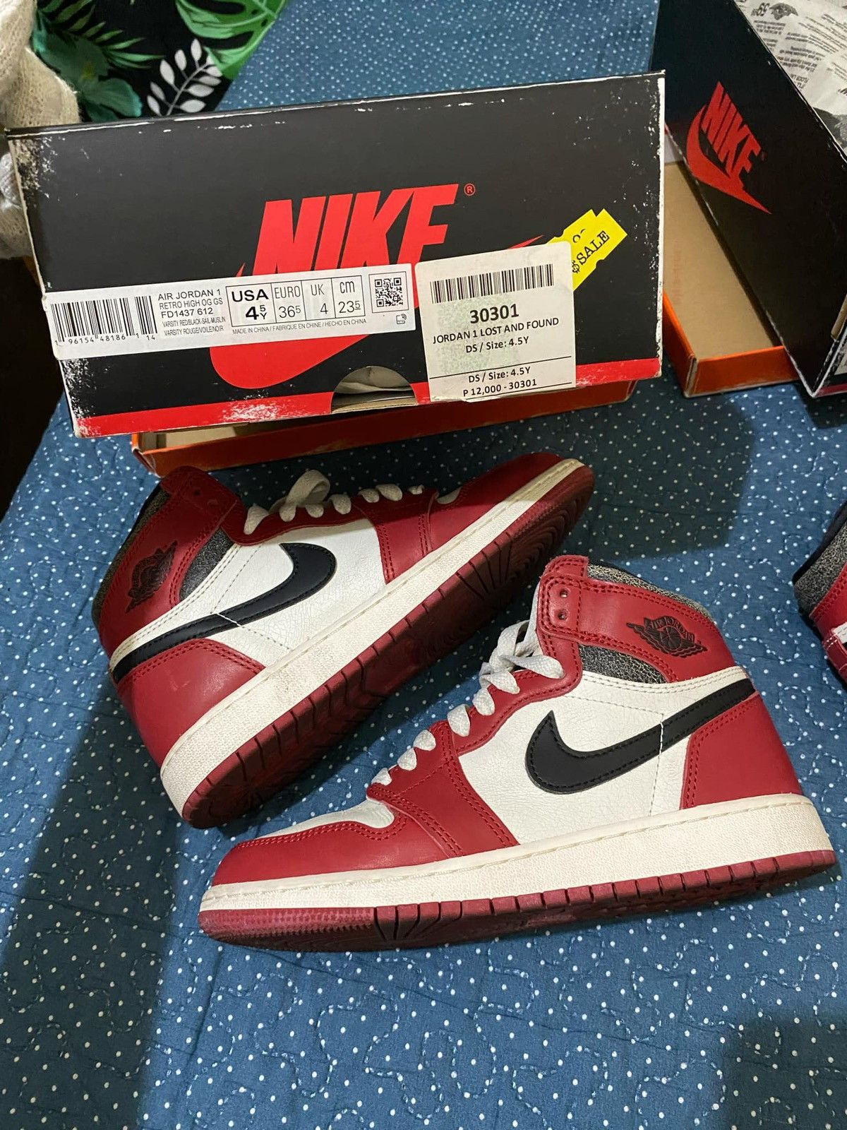 Jordan Brand × Nike Air Jordan 1 Lost And Found Size US 4.5 / IT 34.5 - 6 Thumbnail
