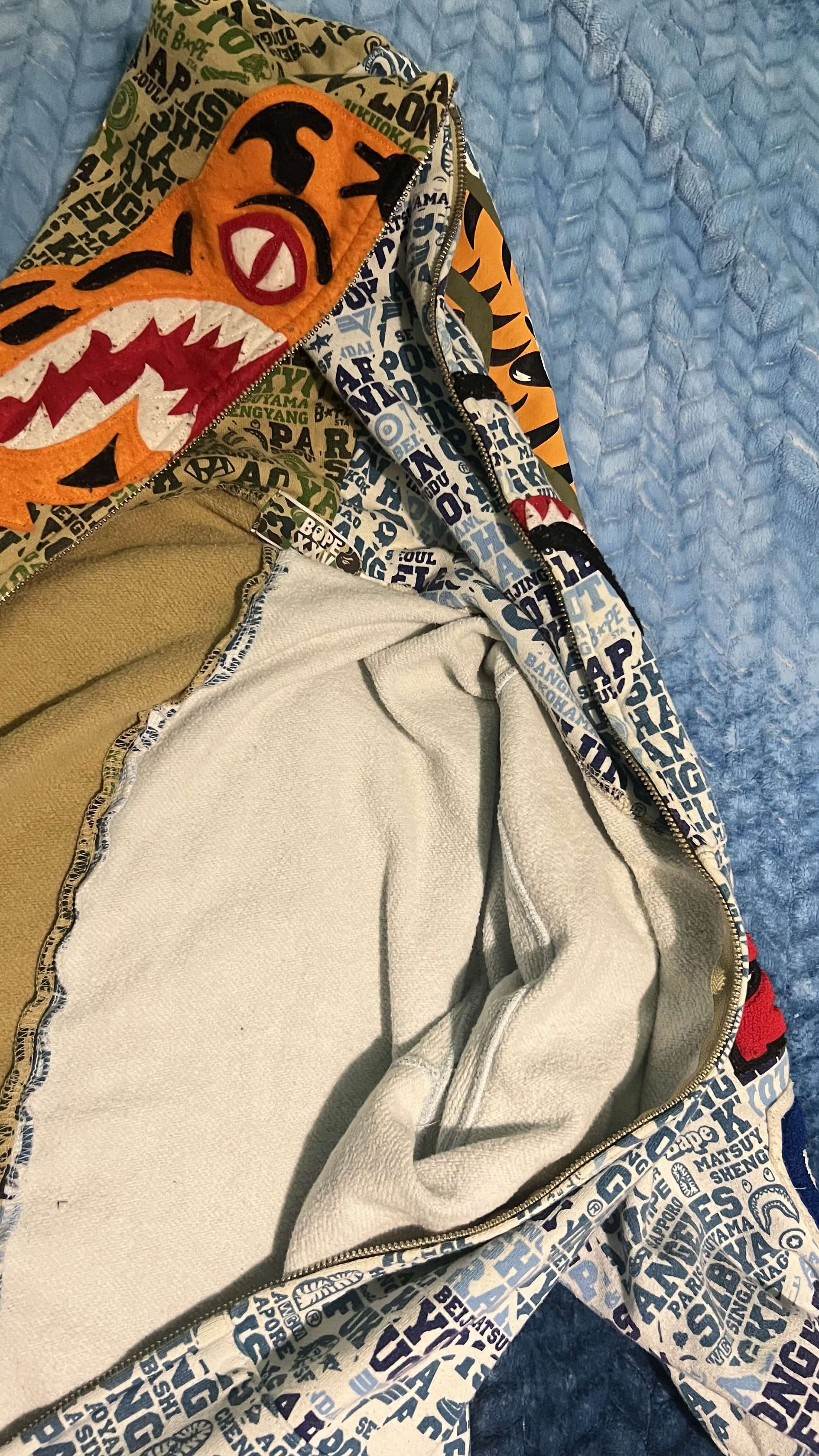 Bape BAPE Zip-up / Camo Blue 2-Tone / Size US XL / EU 56 / 4 - 3 Thumbnail
