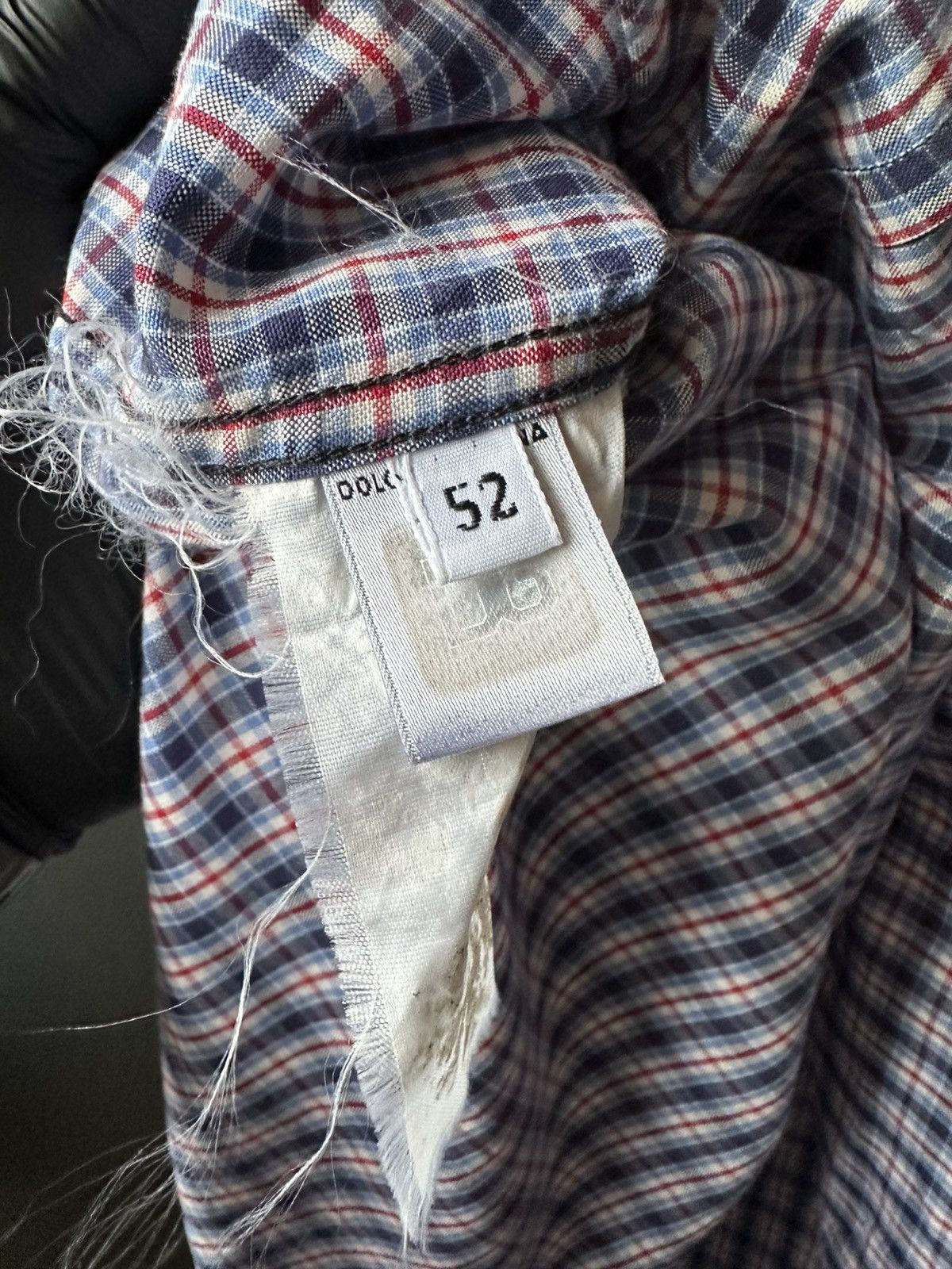 Dolce & Gabbana Dolce & Gabbana Check Slim Shirt Size 52 Size US L / EU 52-54 / 3 - 6 Thumbnail