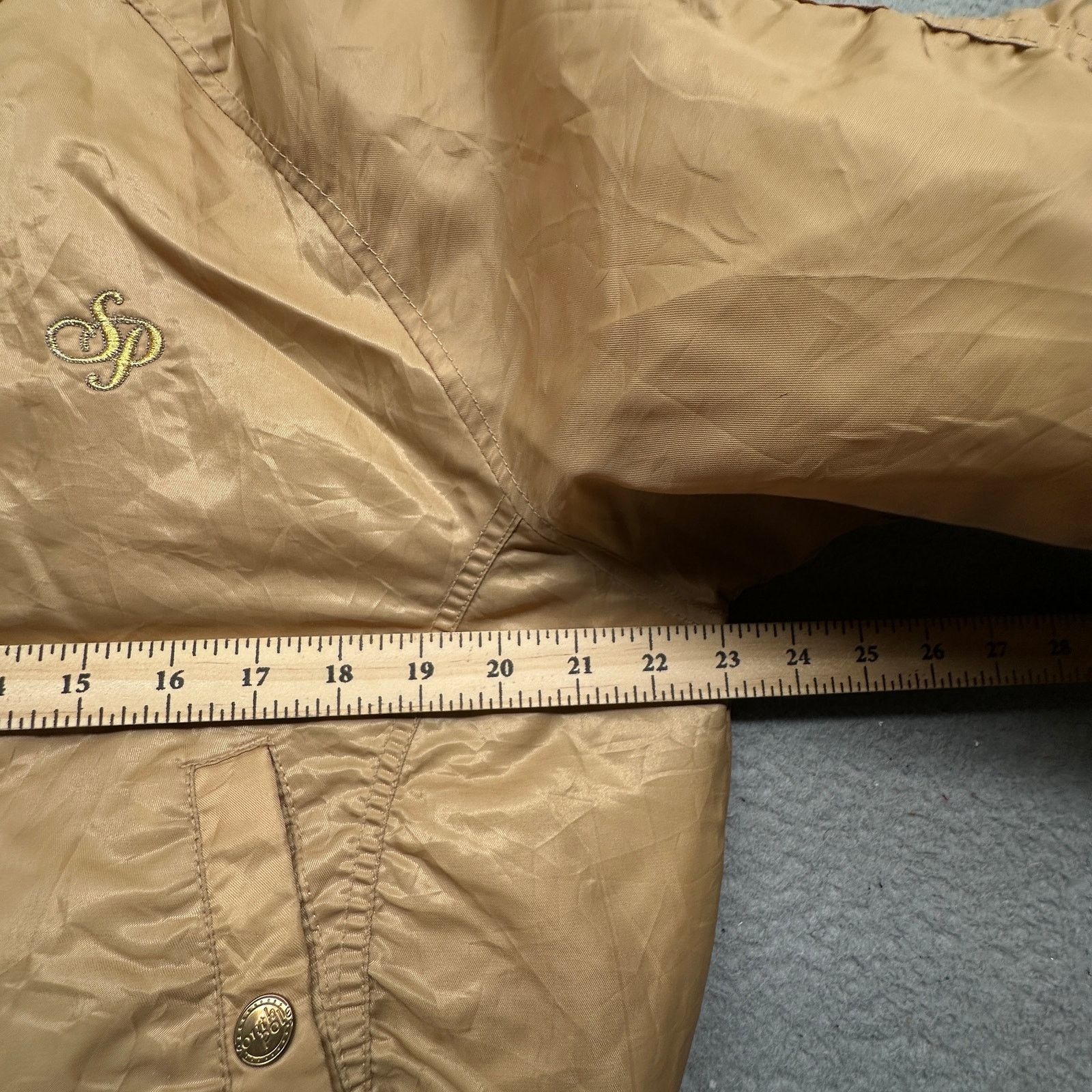 Southpole Vintage Y2K Southpole Gold Flight Bomber Jacket Womens Small Size S / US 4 / IT 40 - 4 Thumbnail