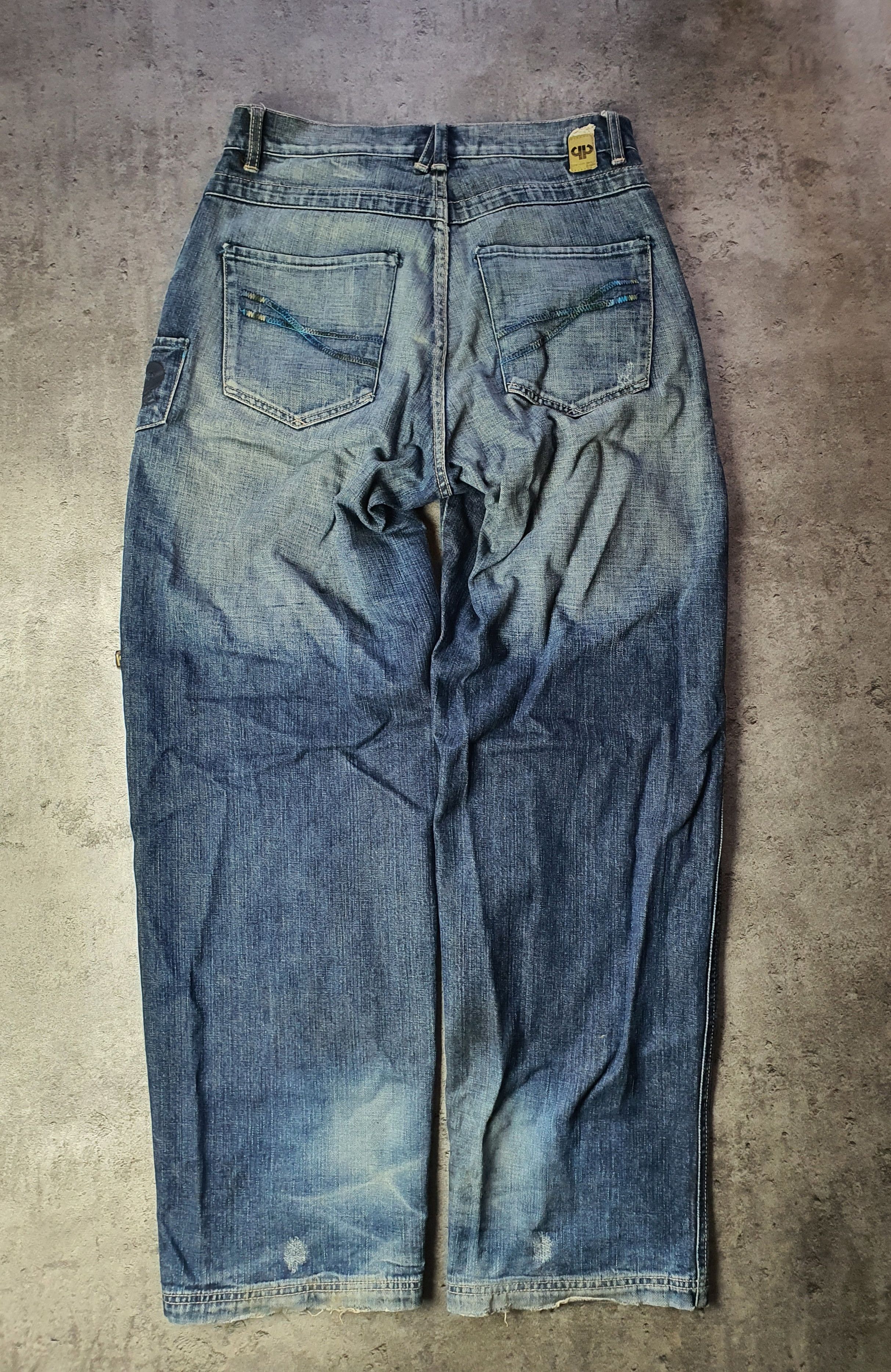 Japanese Brand × Pelle Pelle Vintage RAP pants Pelle Pelle denim baggy fit drill Size US 32 / EU 48 - 2 Thumbnail