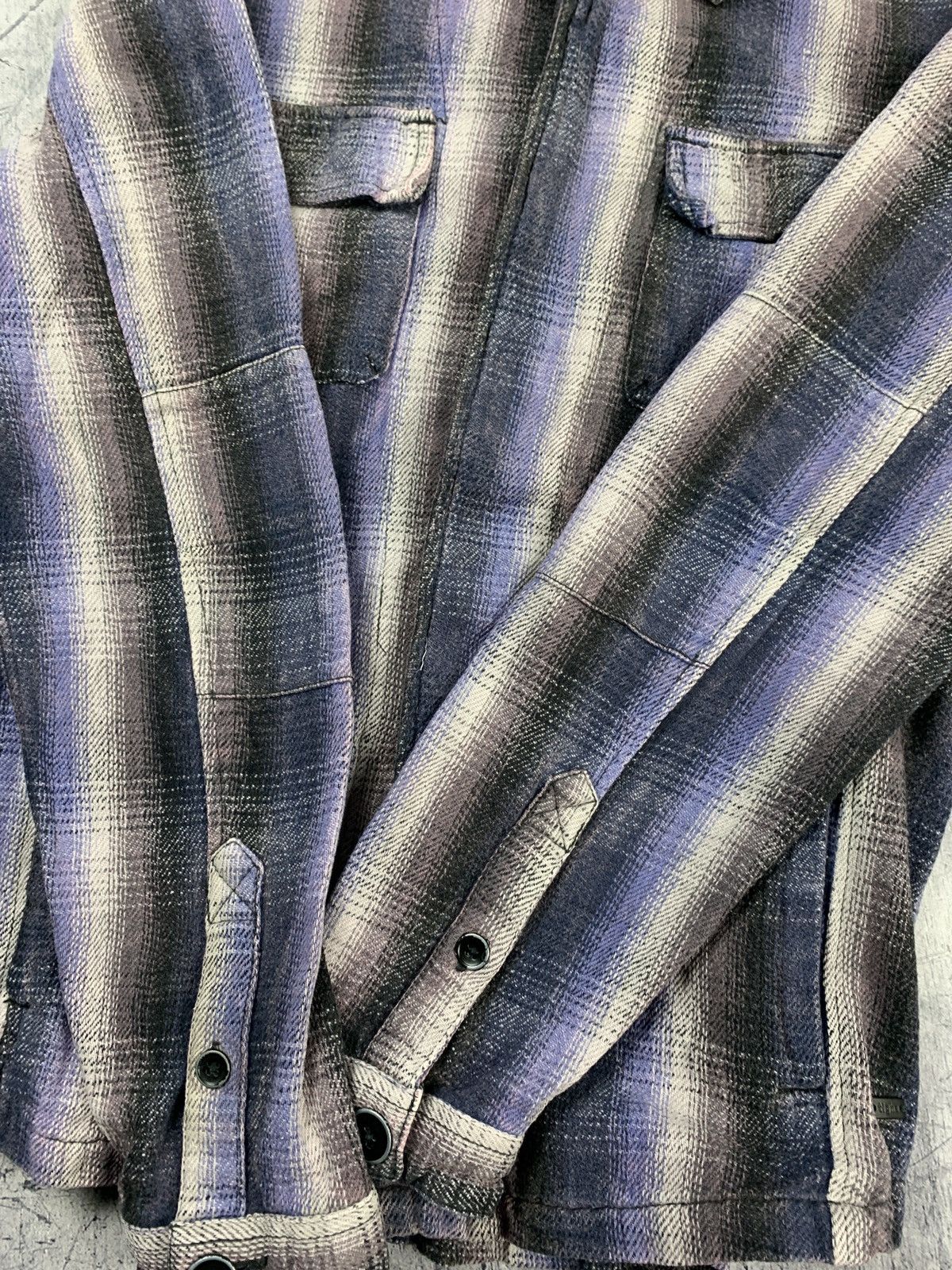 tigha TIGHA FLANNEL OVERSHOT SHIRT PURPLE HEAVY WEIGHT LUXURY TOP Size US S / EU 44-46 / 1 - 7 Thumbnail