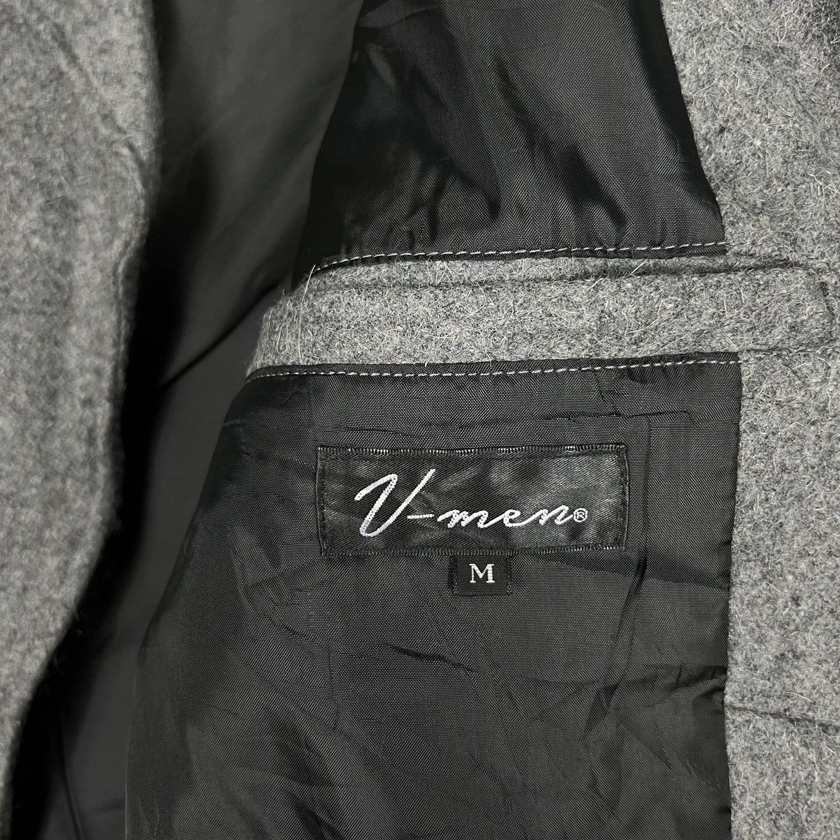 Japanese Brand 🔥 VMEN WOOL DOUBLE COLAR MOTO RIDER JACKET Size US M / EU 48-50 / 2 - 14 Thumbnail