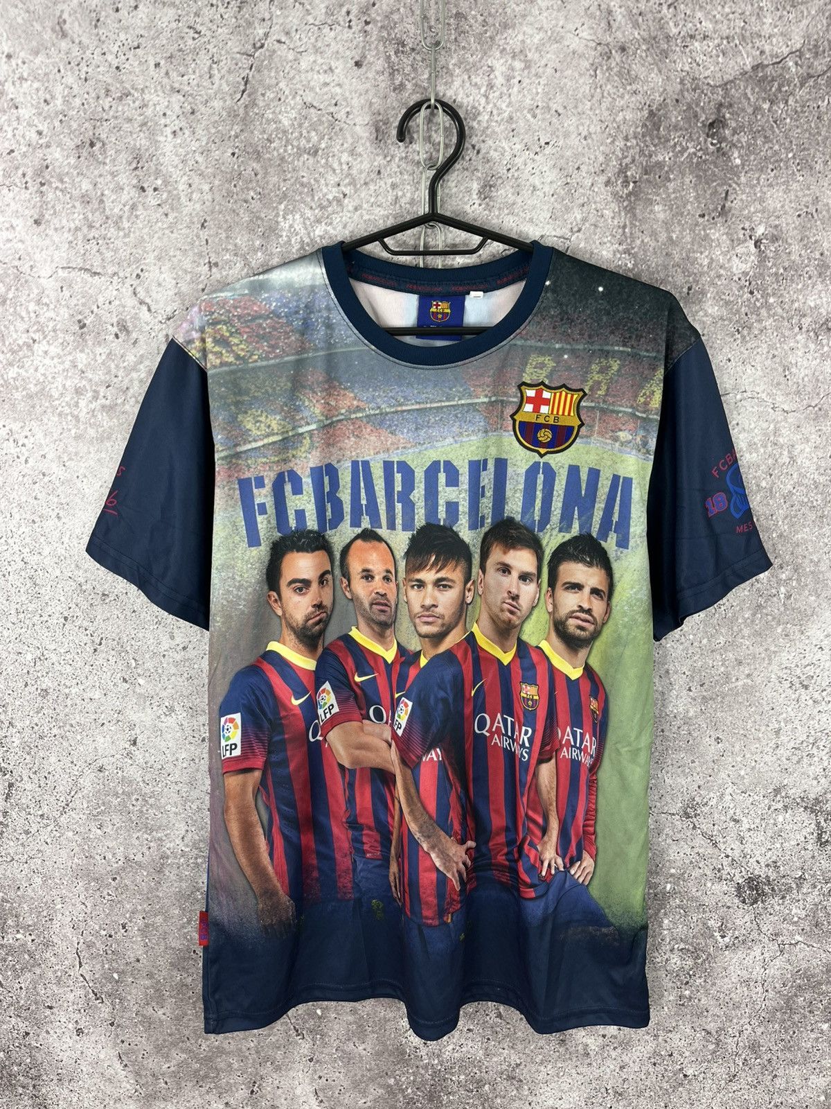 Other F.C. Barcelona Merch Soccer Jersey Full Print Logo Size L Size US L / EU 52-54 / 3 - 1 Thumbnail