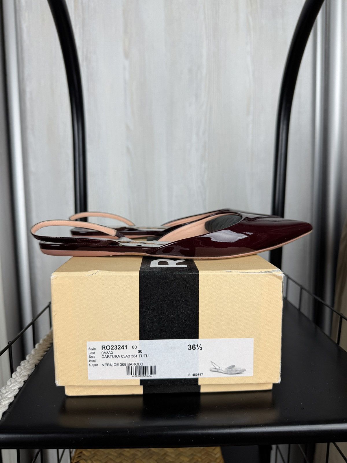Rochas Rochas patent leather burgundy flats ballets mules w box Size US 8.5 / IT 38.5 - 1 Thumbnail