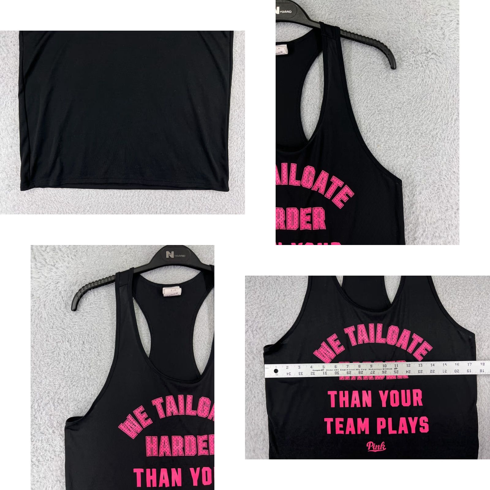 Victoria's Secret Victorias Secret Shirt Women Black Small Tank Sleeveless Tailgate Party Poly Size S / US 4 / IT 40 - 8 Thumbnail