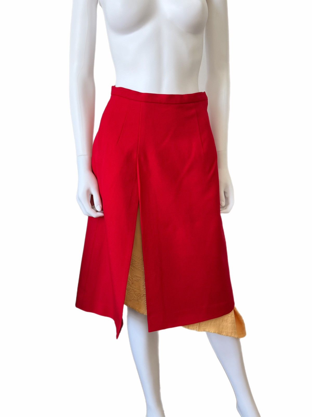 Toga Toga Archives FW18 Runway Wool Slit Skirt with Underlayer Size 25" / US 0 / IT 36 - 3 Thumbnail