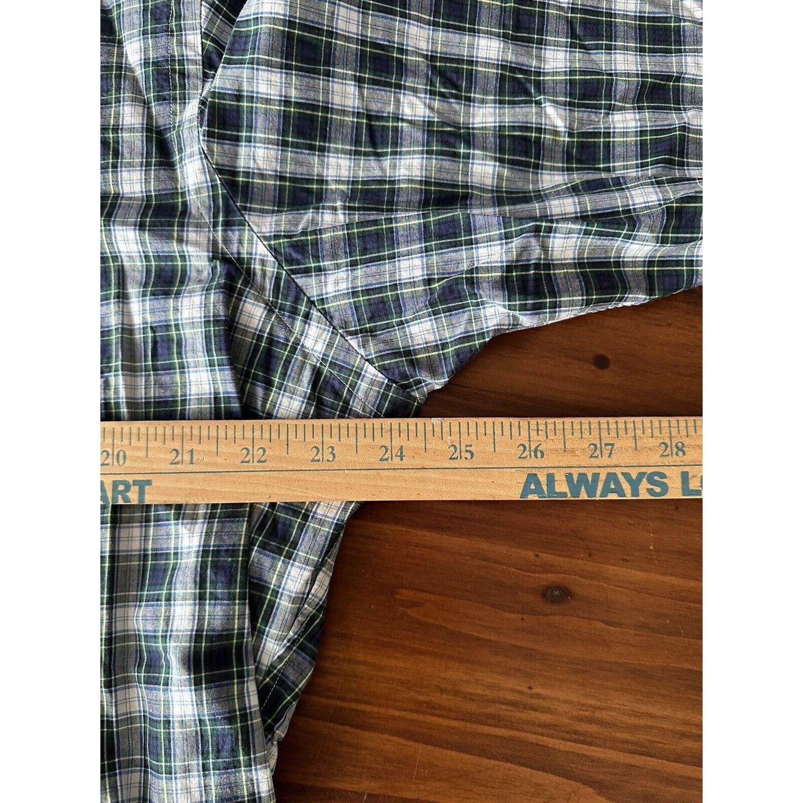 Ralph Lauren Ralph Lauren Classic Fit, Button Up LRG Blue w/Green Plaid Size US L / EU 52-54 / 3 - 8 Thumbnail