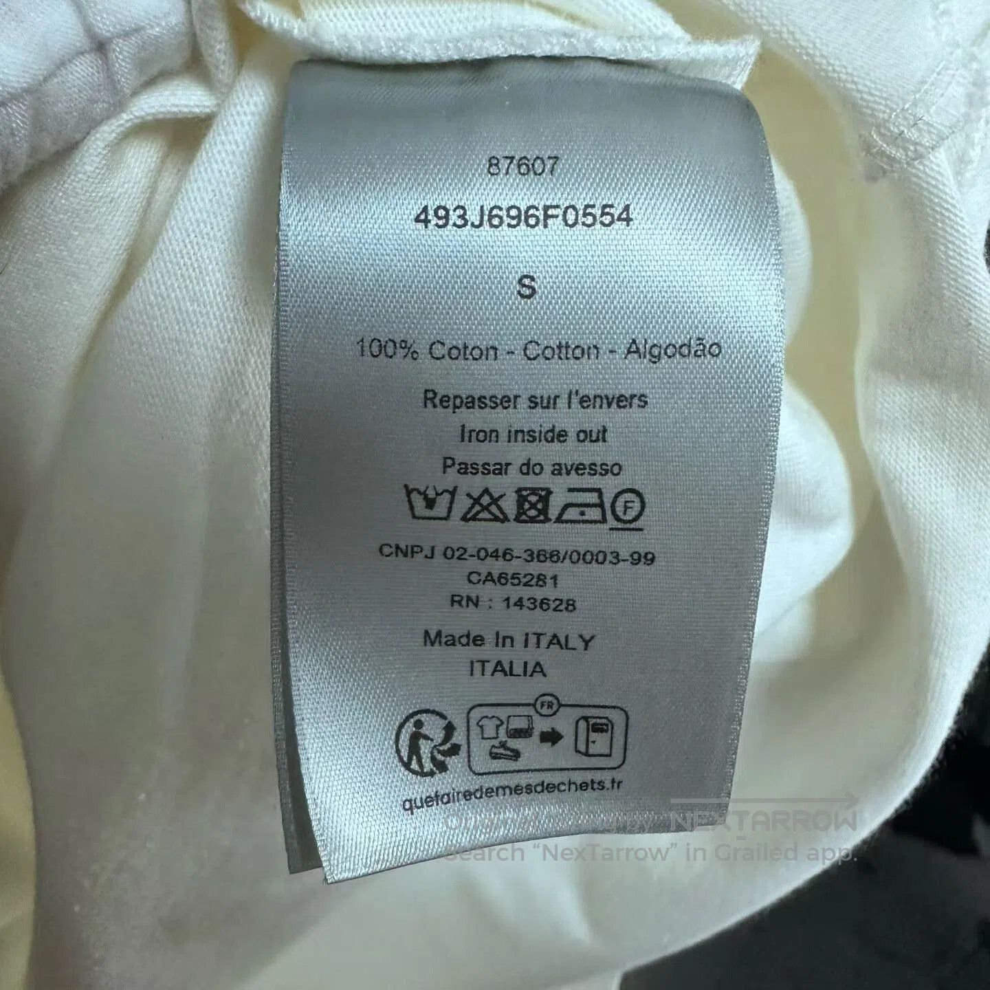 Dior white loose short sleeve t-shirt. Size S / US 4 / IT 40 - 6 Thumbnail