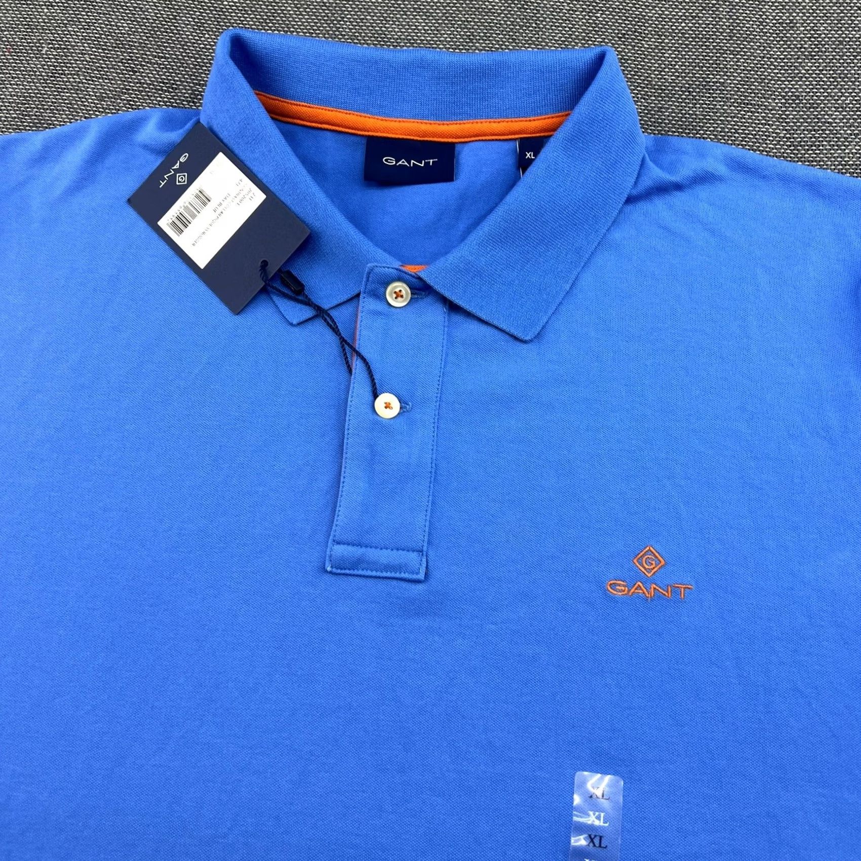 Gant GANT Mens Polo Shirt XL Blue Button Short Sleeve Size US XL / EU 56 / 4 - 3 Thumbnail