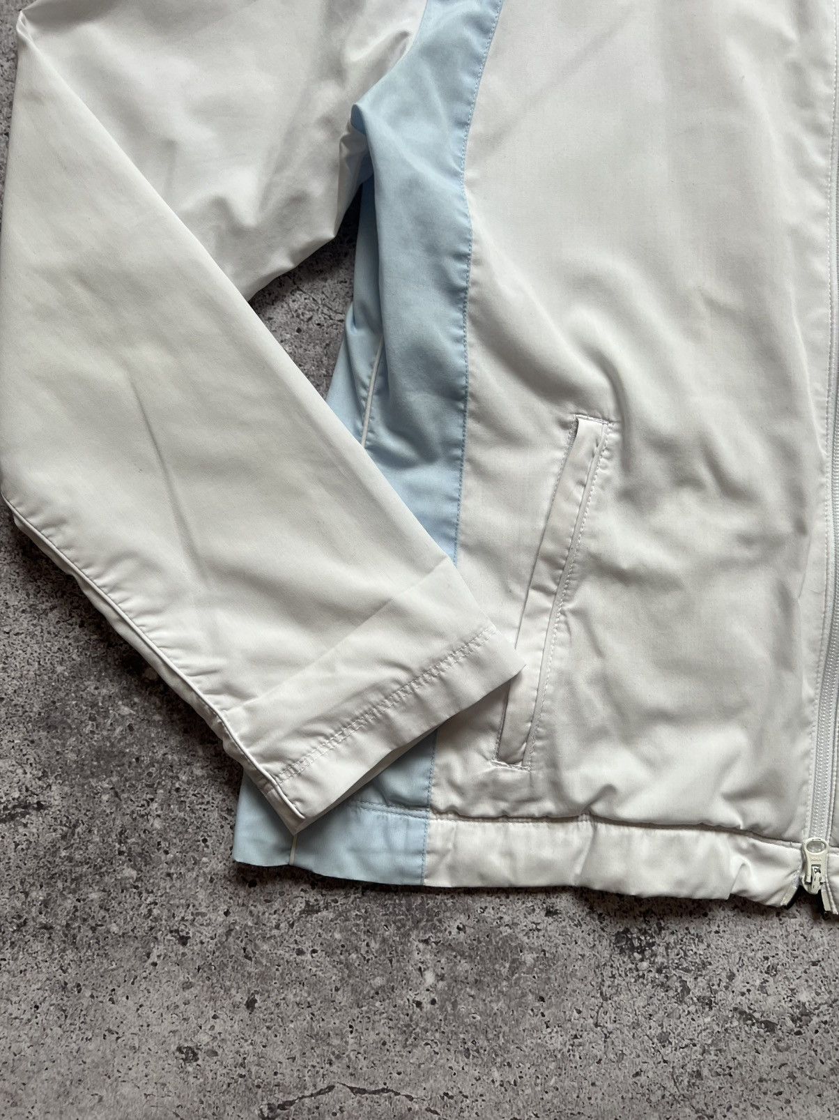 Vintage Vintage Nike Nylon TrackSuit Y2K Swoosh White Blue Women's Size L / US 10 / IT 46 - 5 Thumbnail