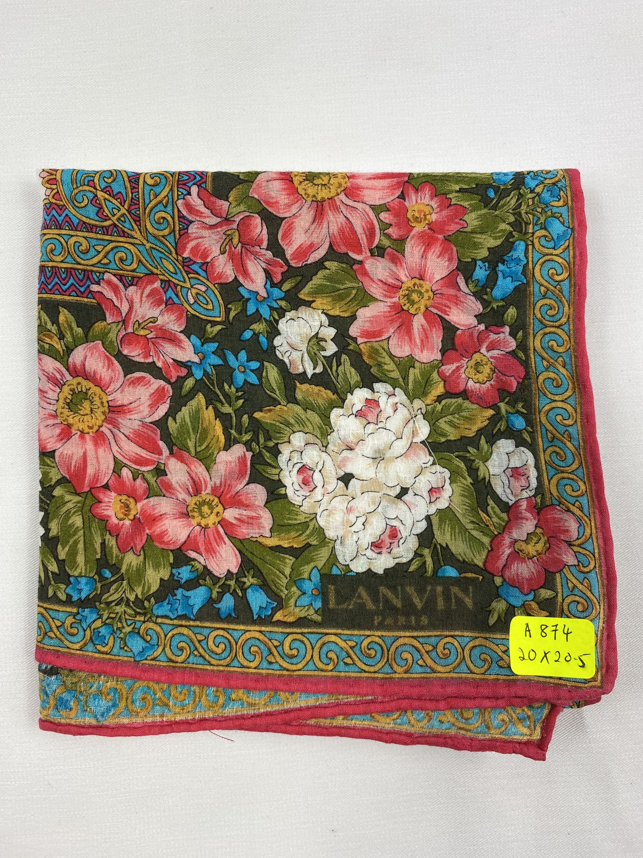 Lanvin × Vintage Lanvin Handkerchief / Bandana / Neckerchief Size ONE SIZE - 7 Thumbnail