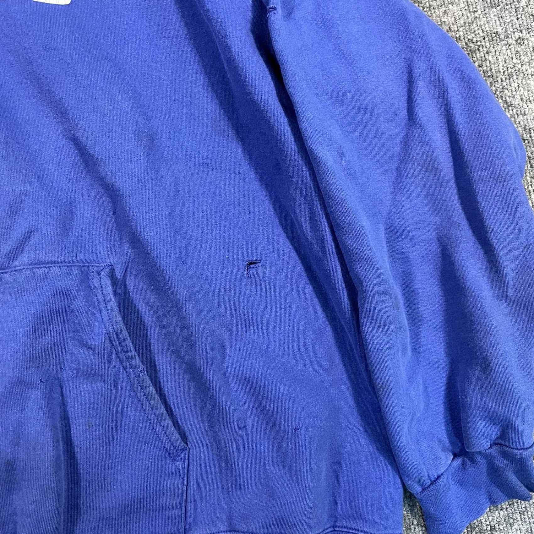 Yamaha VINTAGE Yamaha Hoodie Mens XL Blue Motocross Dirt Bike MX Sweatshirt Size US XL / EU 56 / 4 - 3 Thumbnail
