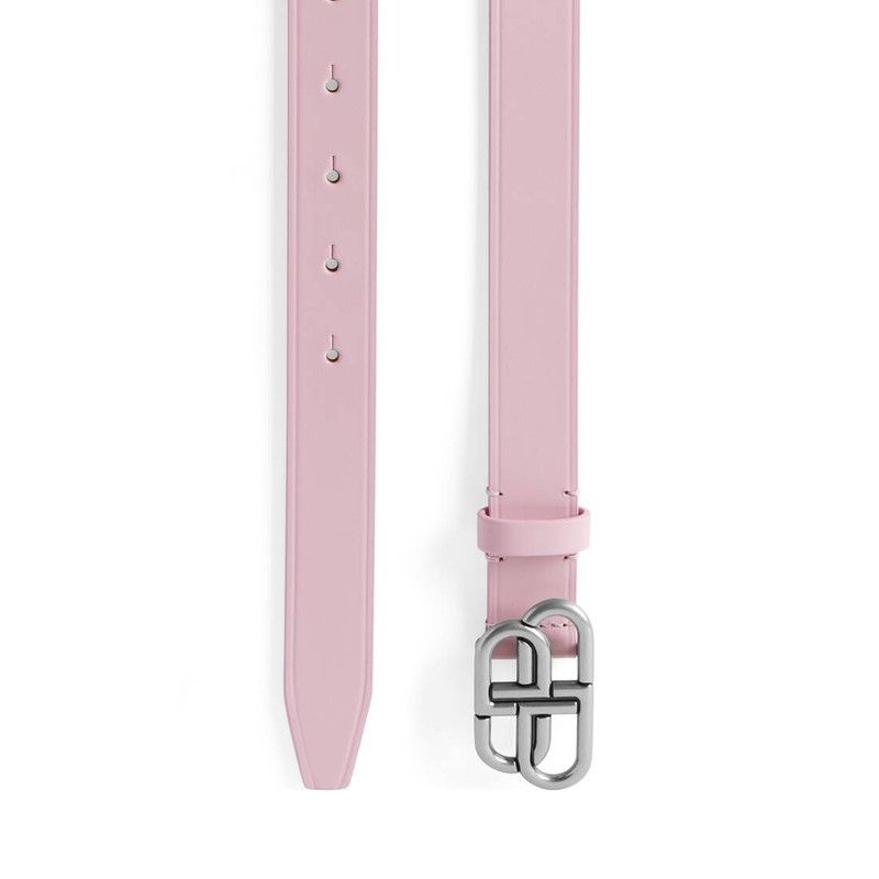 Balenciaga o1s1rm0326 BB Thin Belt in Pink Size ONE SIZE - 1 Thumbnail