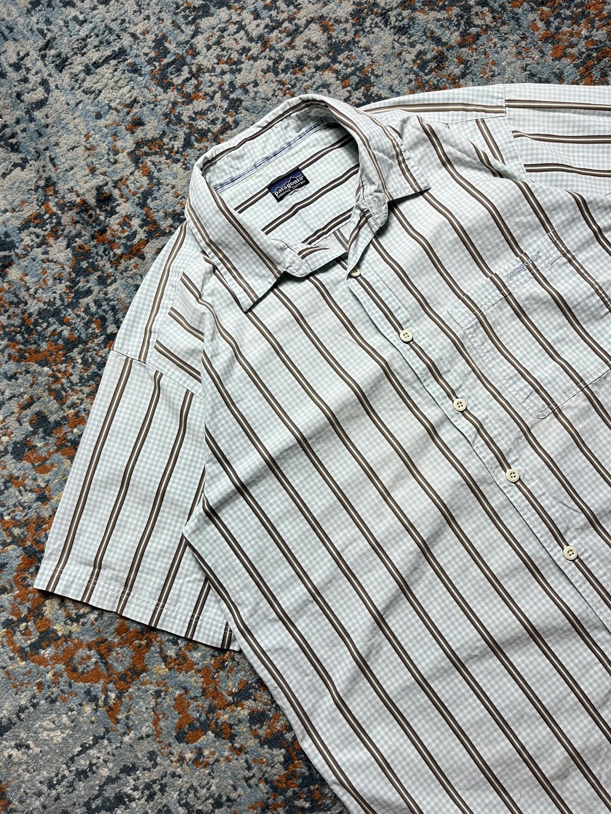 Patagonia × Vintage Vintage 90s Patagonia short sleeve shirt made in USA Size US XL / EU 56 / 4 - 5 Thumbnail