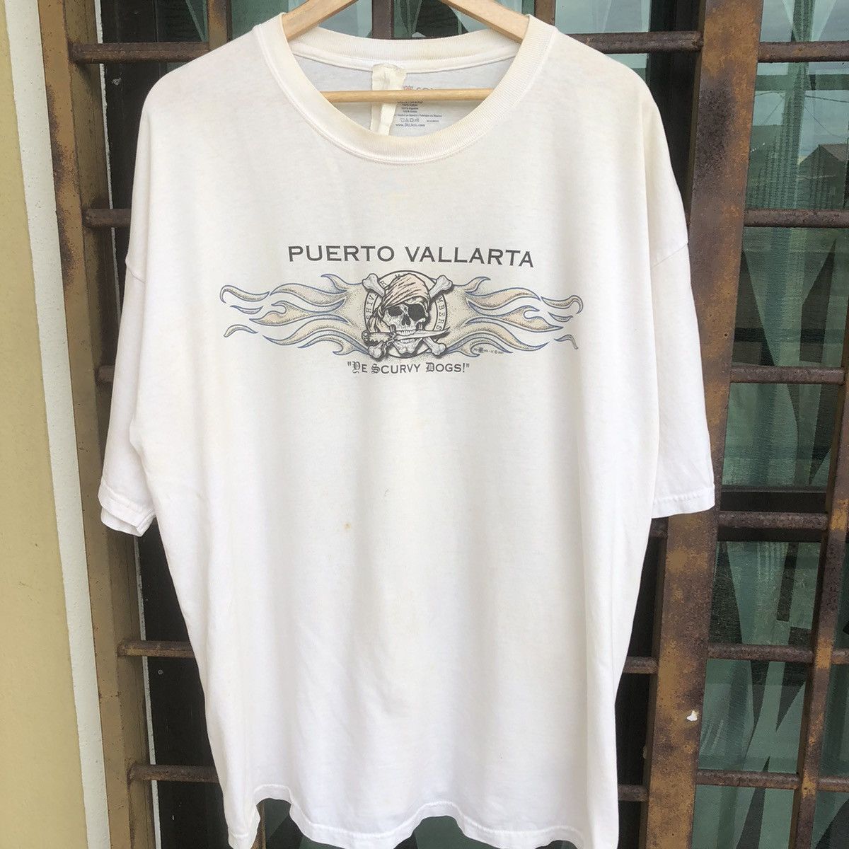 Vintage 2001 Delsol Pirate Puerto Vallarta “De Scurvy Dogs” Shirt Size US XXL / EU 58 / 5 - 1 Thumbnail