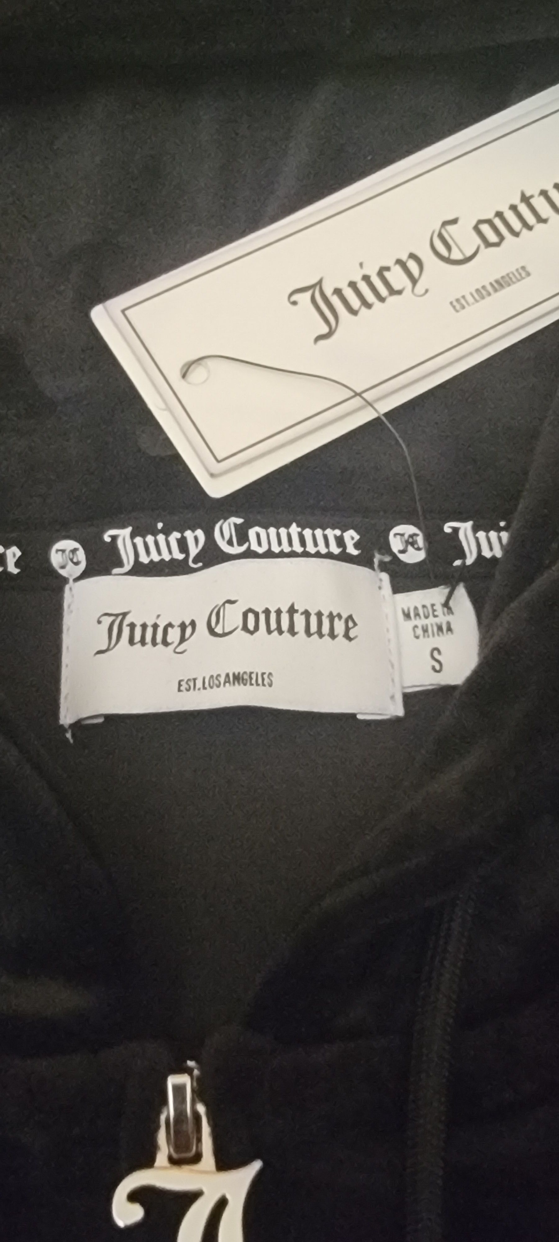 Juicy Couture OG Big Bling Velour Hoodie Size S / US 4 / IT 40 - 2 Thumbnail