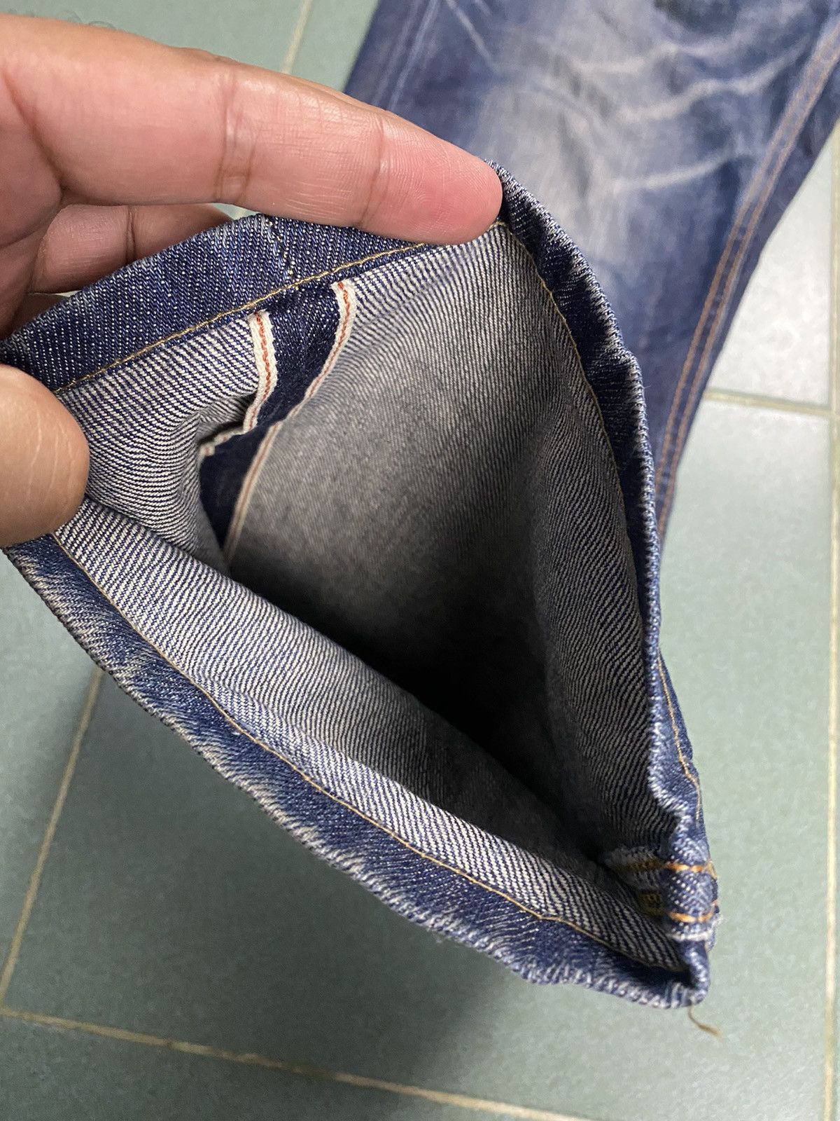 Edwin Edwin 505n Selvedge Faded Jeans 31X33 Size US 30 / EU 46 - 7 Thumbnail