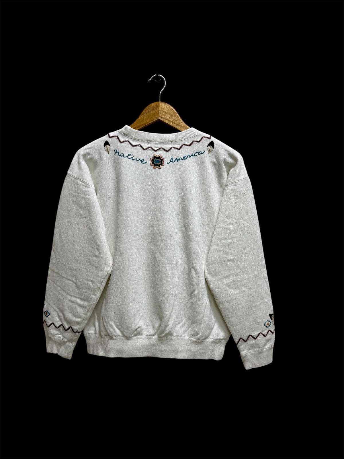 Native Vintage Banana Moon Native American Cropped Sweatshirt Size M / US 6-8 / IT 42-44 - 2 Thumbnail