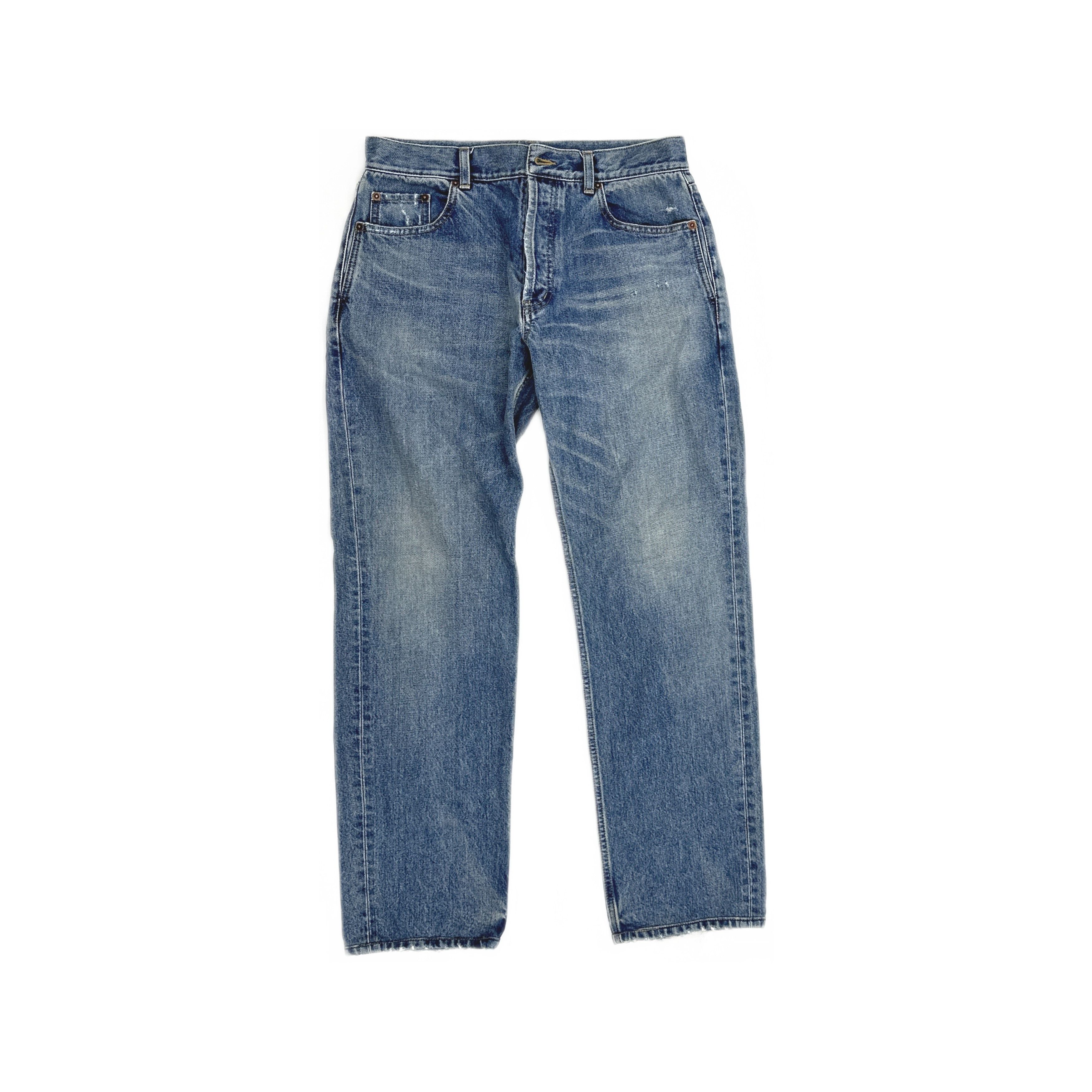 Saint Laurent Paris Saint Laurent Washed Denim Jeans Size 31 Size US 31 - 1 Thumbnail
