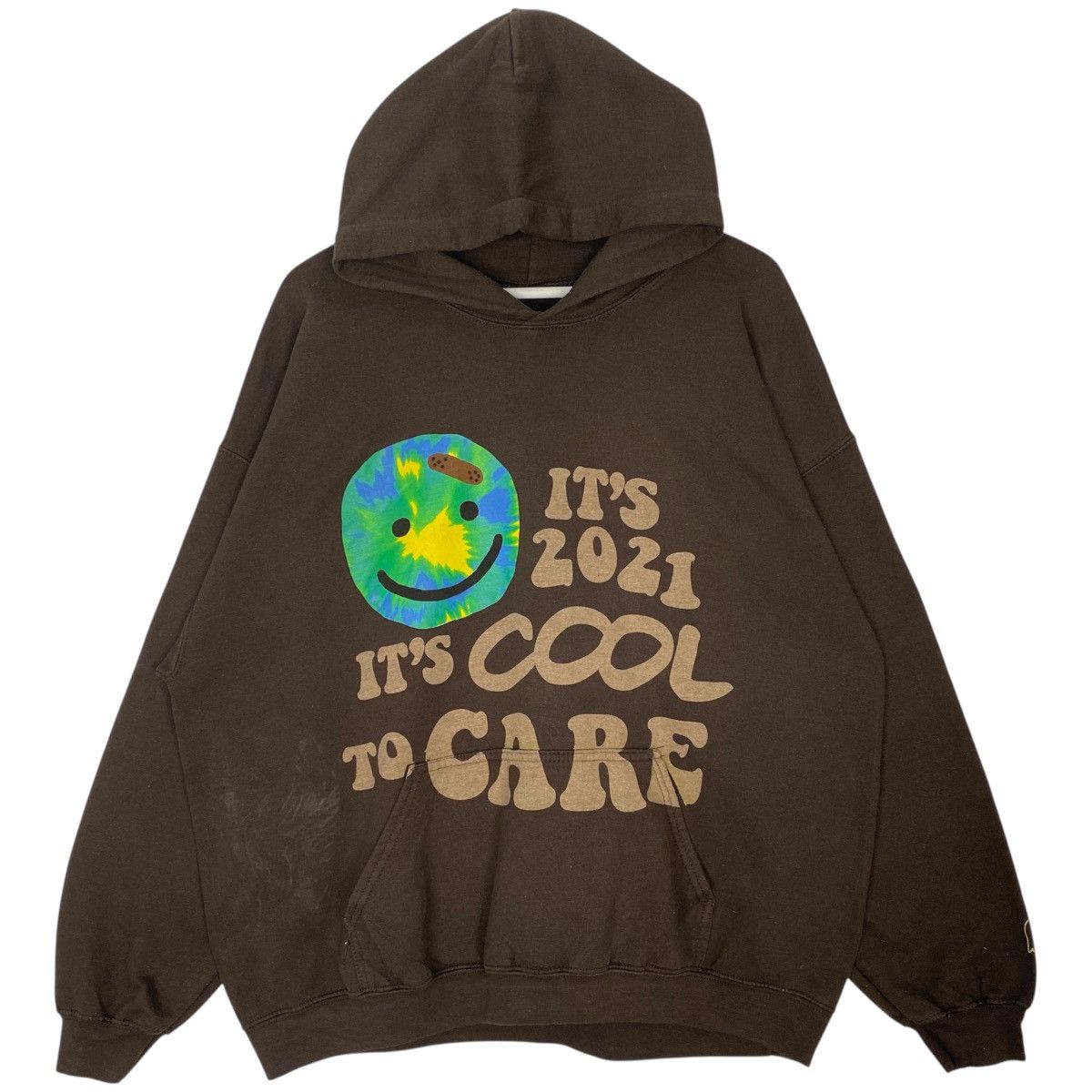 Vintage Vintage Lonely Ghost Hoodie Sweater Big Logo Printed Brown Size US XL / EU 56 / 4 - 1 Thumbnail