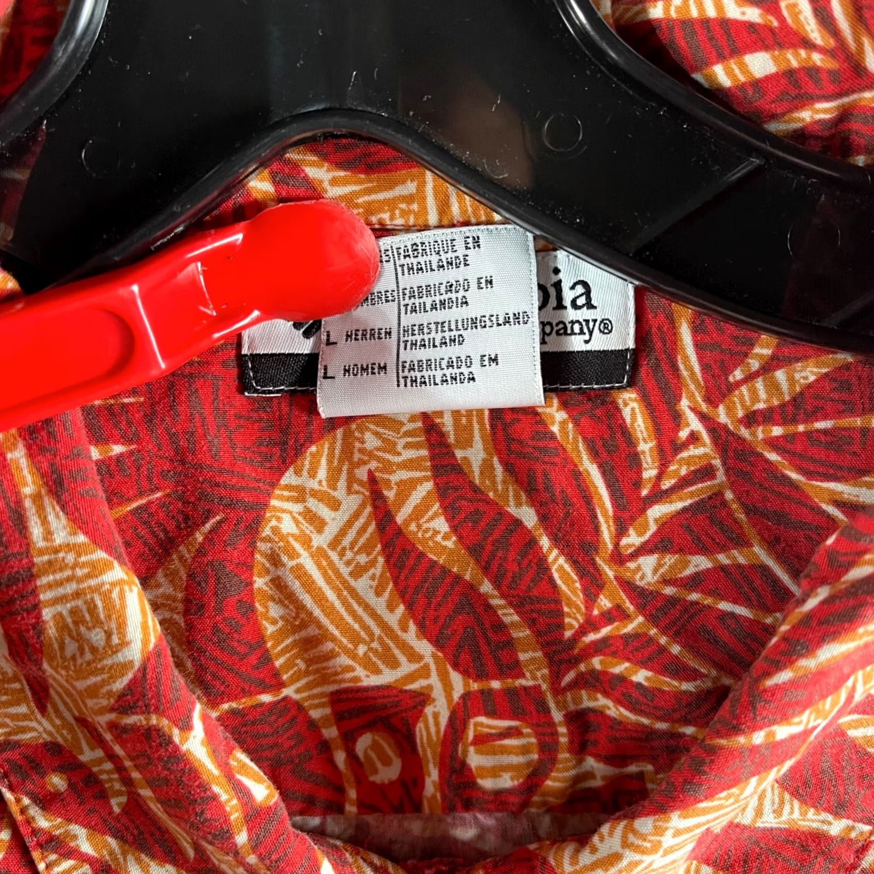 Vintage Columbia Button Up Shirt S/S Mens Hawaiian Orange Palms Casual Summer Fashion Size US L / EU 52-54 / 3 - 3 Thumbnail