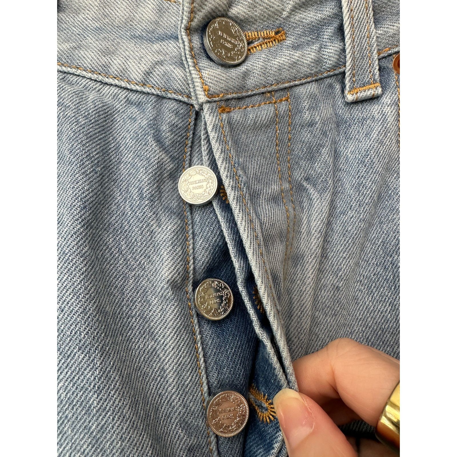 Vetements Vetements Unisex Jeans L High Waist Extra Wide Leg Size US 33 - 5 Thumbnail