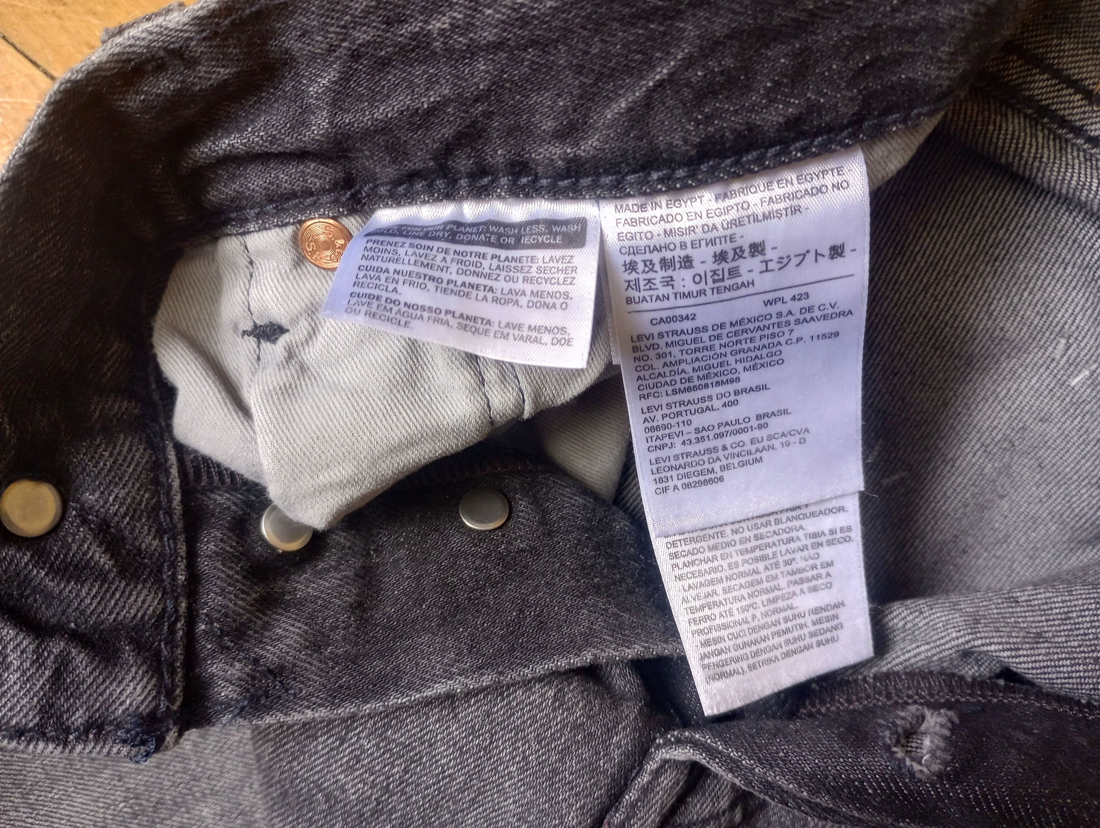Levi's Levi's Premium '93 Straight Stretch 501 Jeans 29x32 Size US 29 - 3 Thumbnail