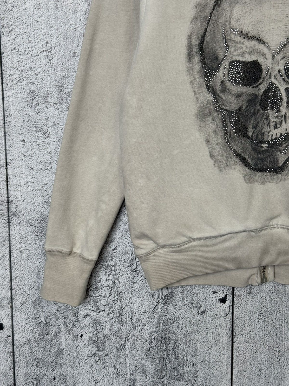 True Religion True Religion Sherpa Lined Full Zip Hoodie Skull Big Logo Size L / US 10 / IT 46 - 13 Thumbnail