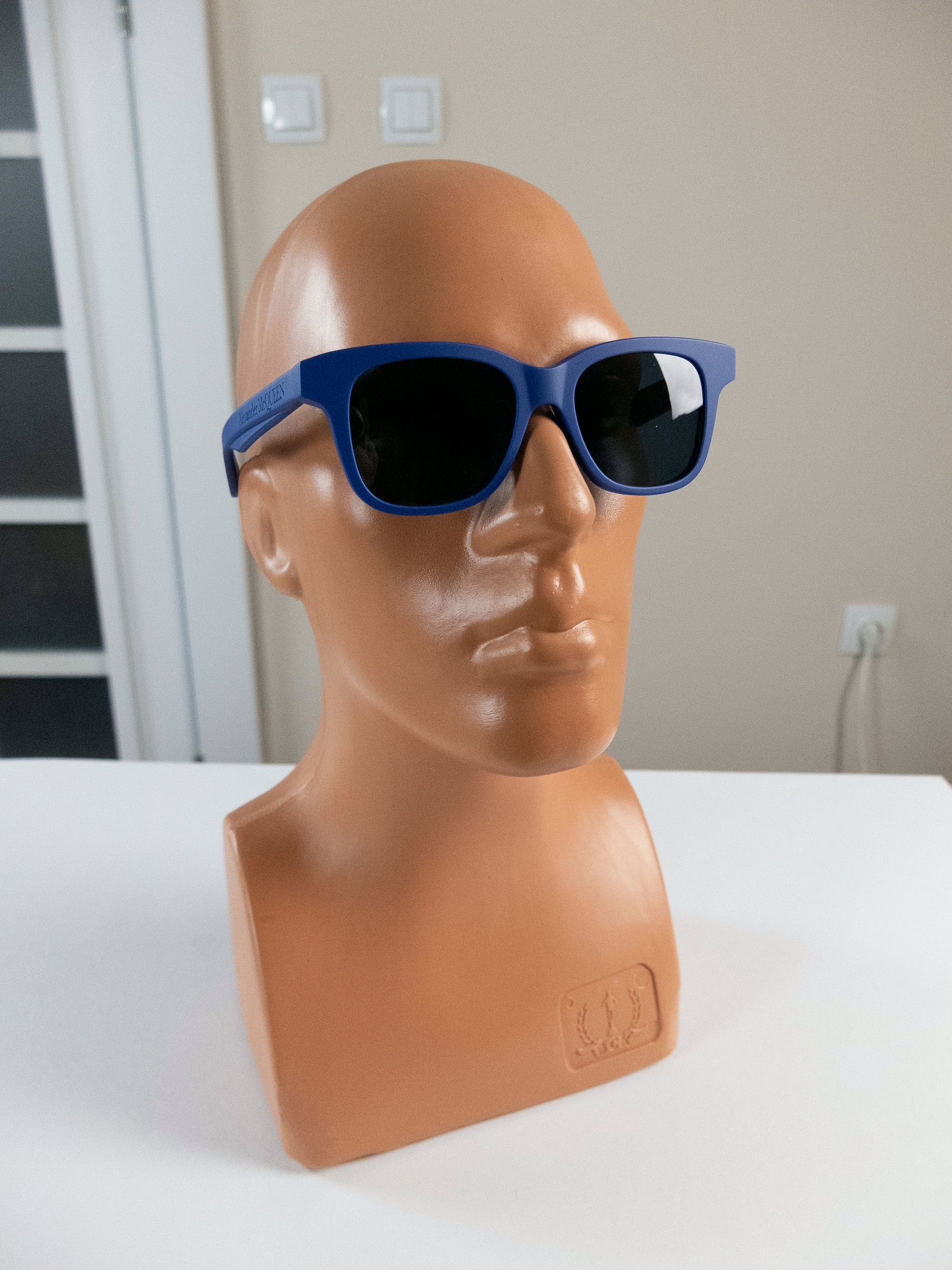 Alexander McQueen ALEXANDER MCQUEEN blue square frame acetate sunglasses q Size ONE SIZE - 9 Thumbnail