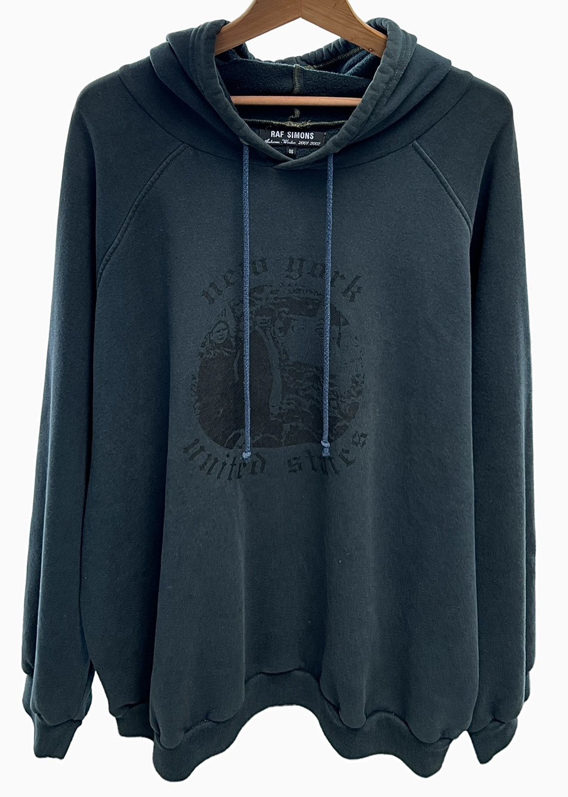 Raf Simons AW2001 Raf Simons Riot Riot Riot New York Runway OS Hoodie ...