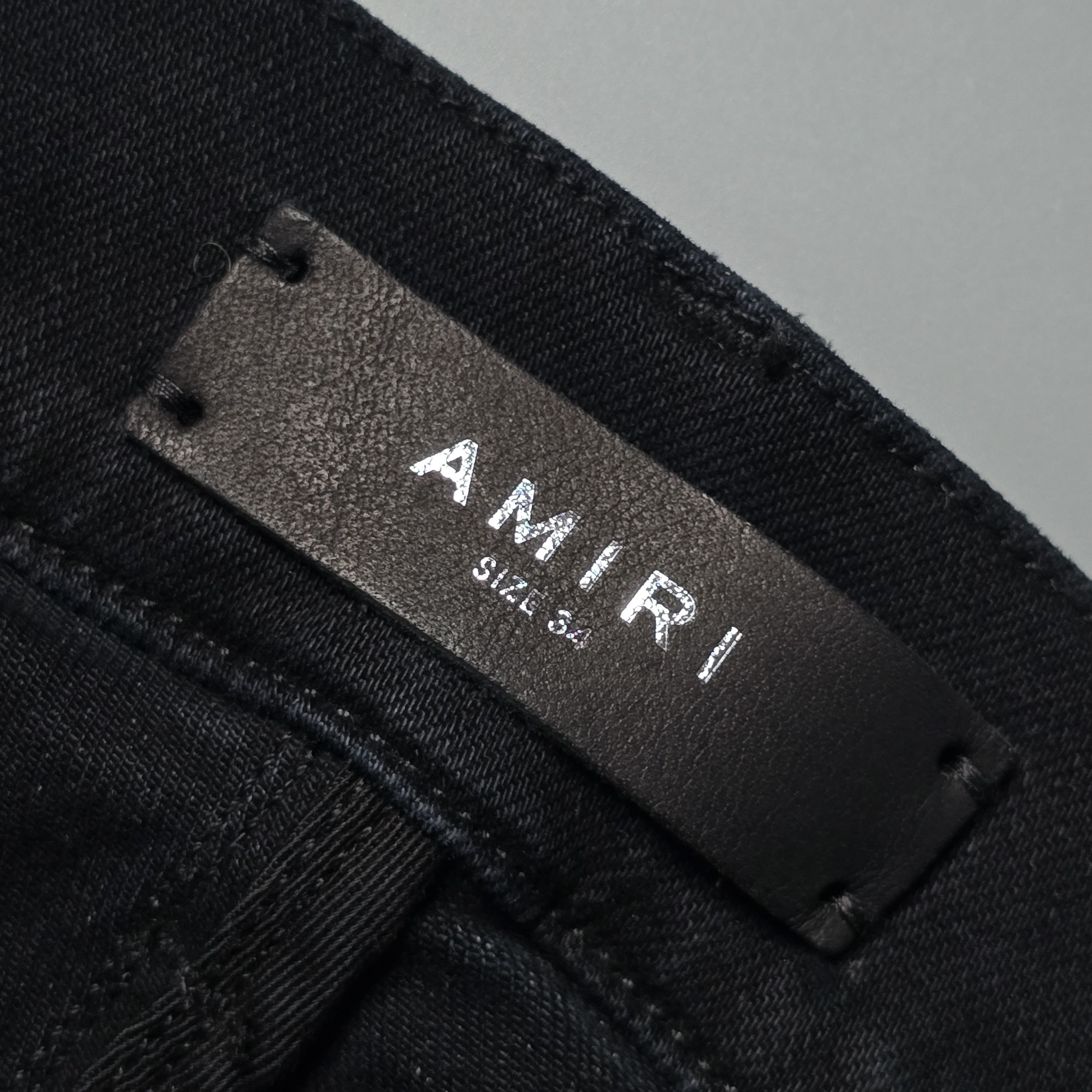 Amiri Amiri - MX1 Neon Plaid Grid Patch Black Jeans Size US 34 / EU 50 - 8 Thumbnail