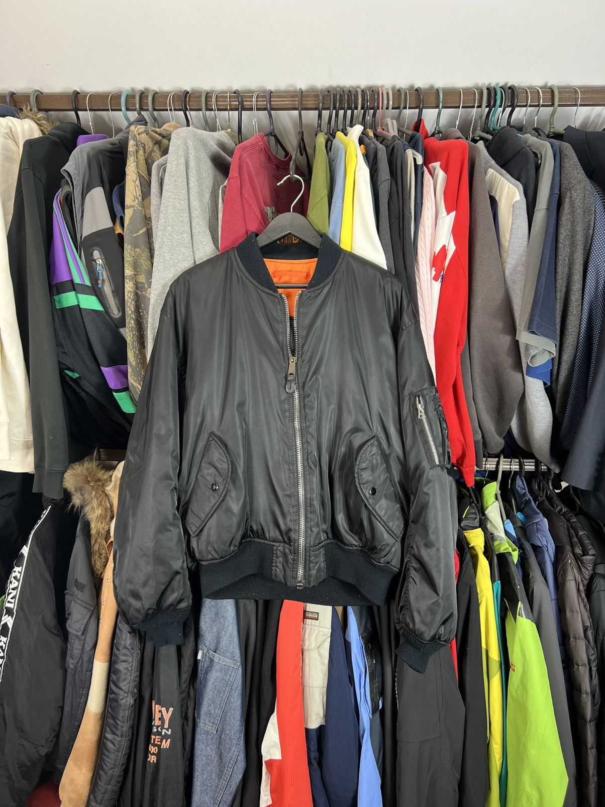 Alpha Industries 🔥VTG RICK OWENS KAPITAL VETEMENTS FLYGHT MA-1 BOMBER JACKET Size US L / EU 52-54 / 3 - 1 Thumbnail
