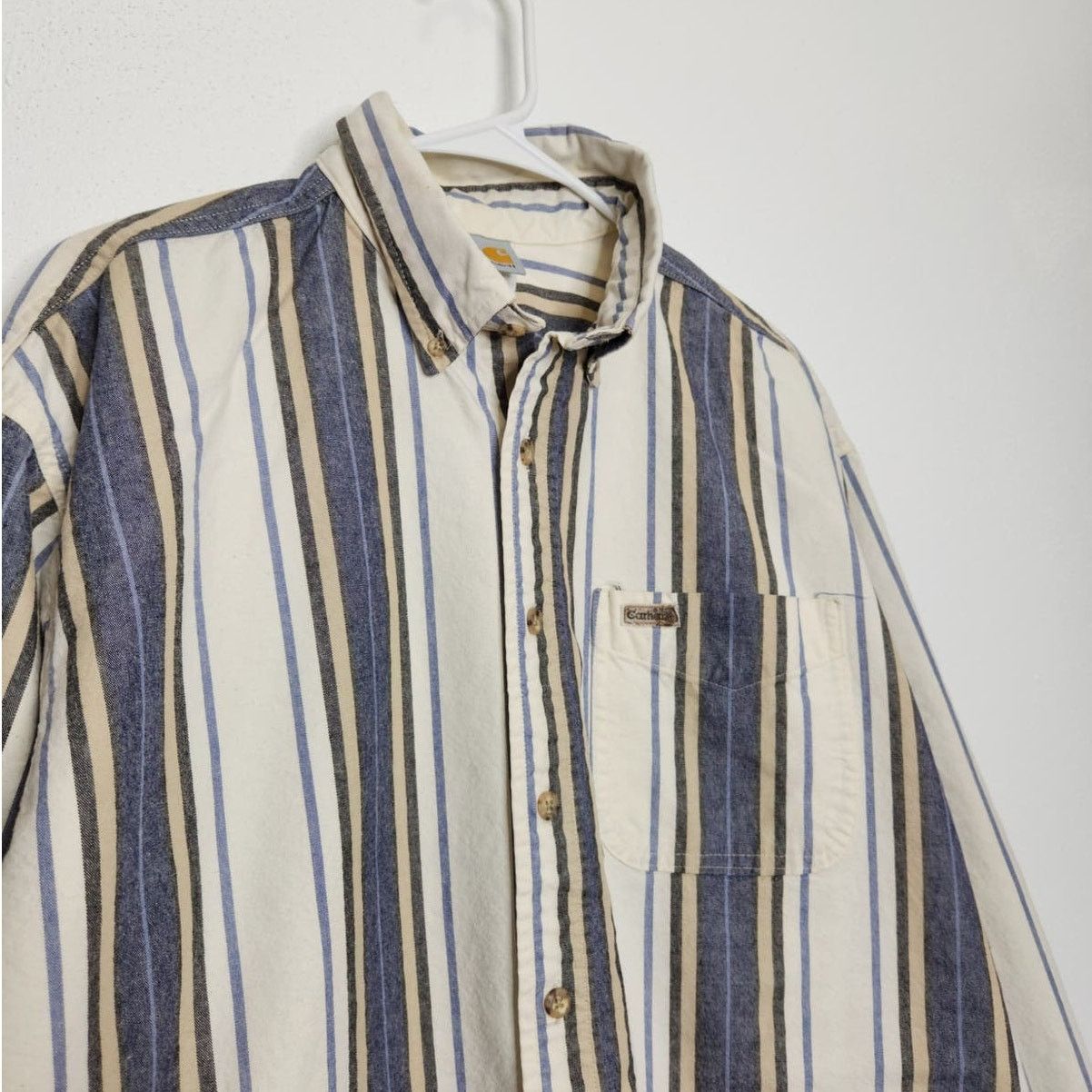 Carhartt Vintage Carhartt Union? Flannel Button Shirt VTG XL Stiped Size US XL / EU 56 / 4 - 2 Thumbnail