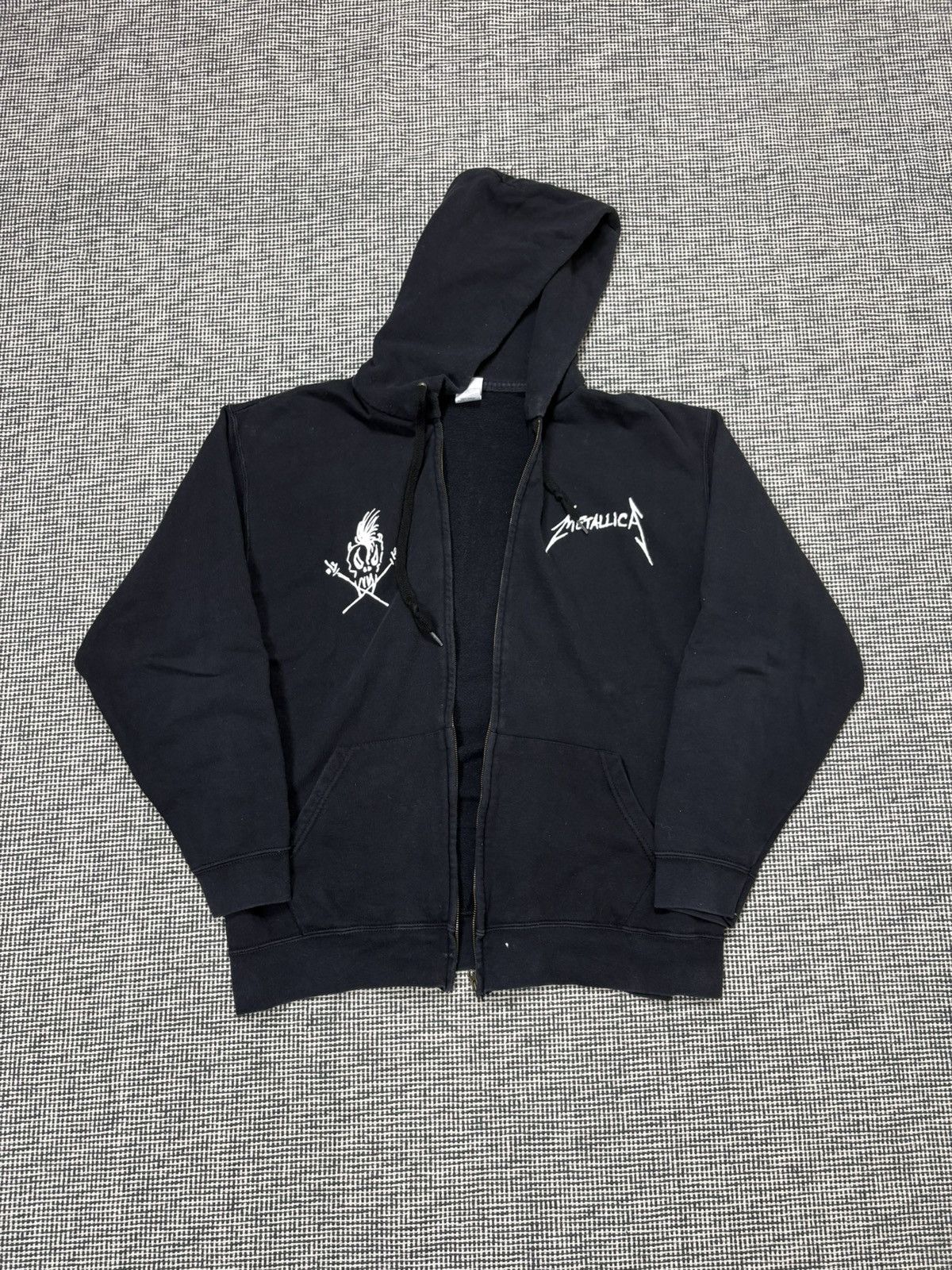 Metallica Vintage 00s Metallica pushead rare zip up hoodie Size US XL / EU 56 / 4 - 2 Thumbnail