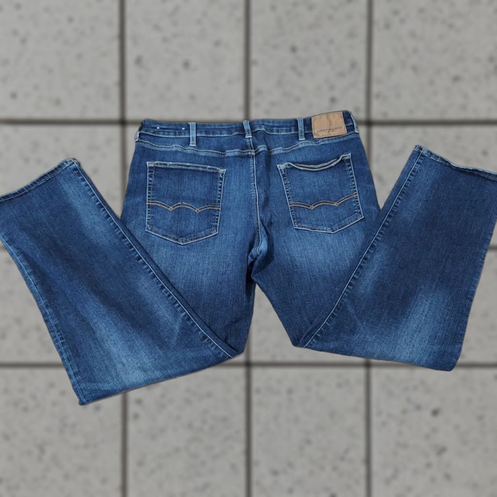 American Eagle Outfitters Mens American Eagle Outfitters Jeans 38x32 Regular Denim Stretch Straight Blue Pants Size US 38 / EU 54 - 1 Thumbnail