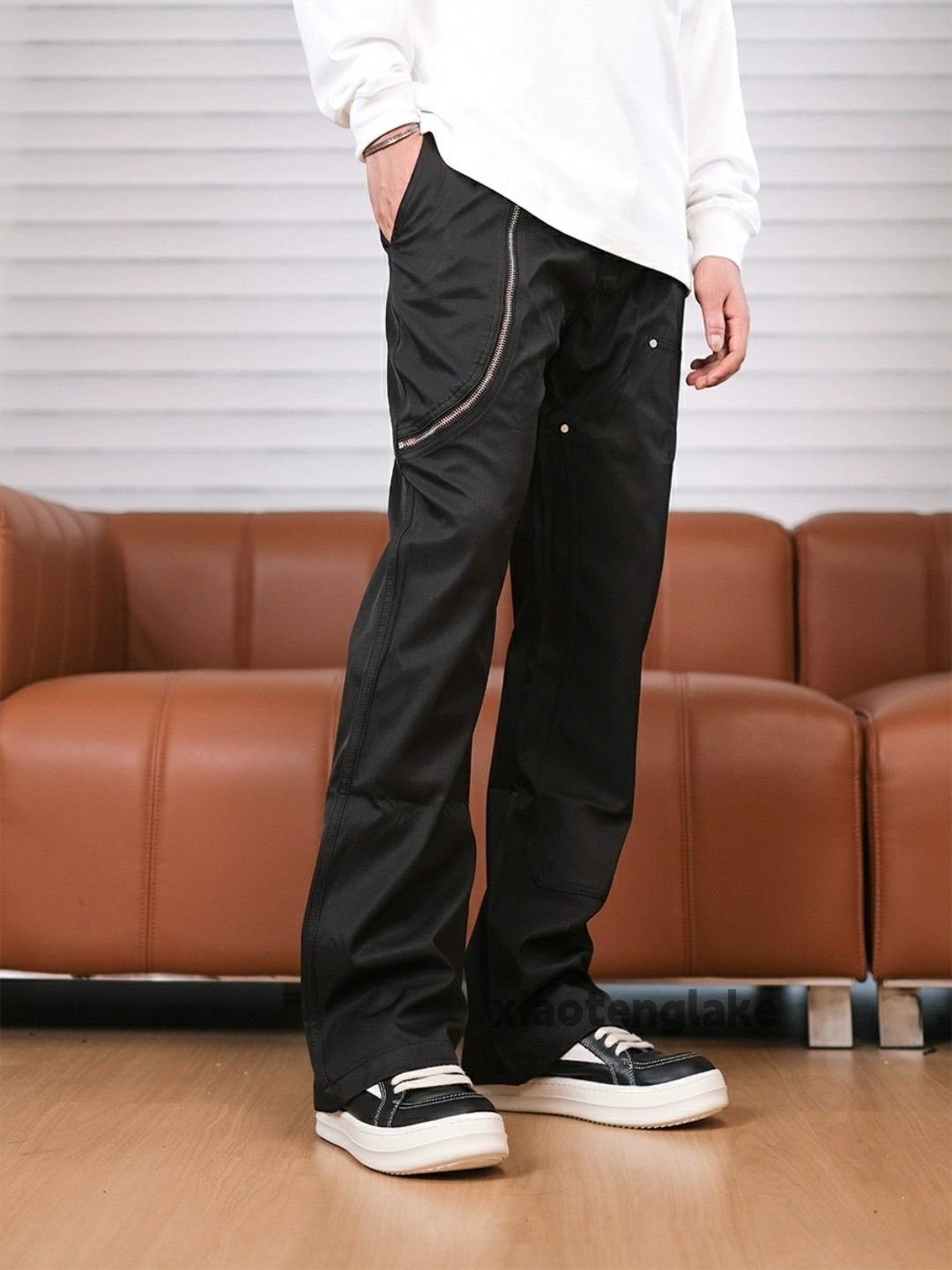 Designer × Japanese Brand × Vintage zipper utility skate punk grunge bootcut flared pants Size US 34 / EU 50 - 5 Thumbnail
