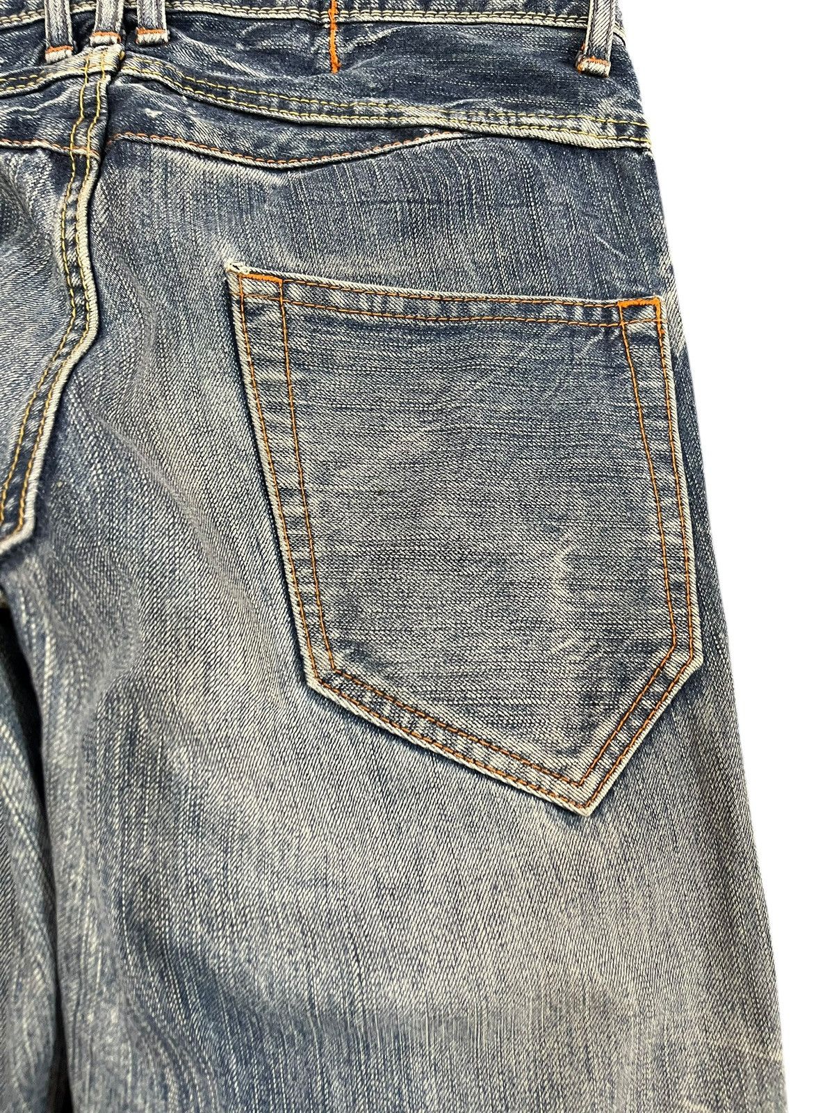Japan Blue × Le Grande Bleu (L.G.B.) Vintage Blue Way Faded Denim Size US 30 / EU 46 - 11 Thumbnail