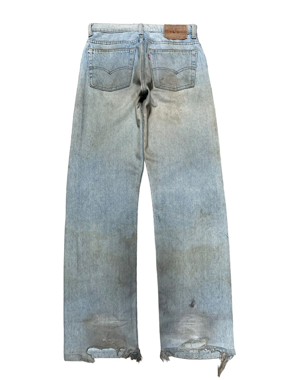 Levi's Vintage 80s Levi’s Paint Splattered Dirtied Wash Ripped Jean Size US 30 / EU 46 - 7 Thumbnail