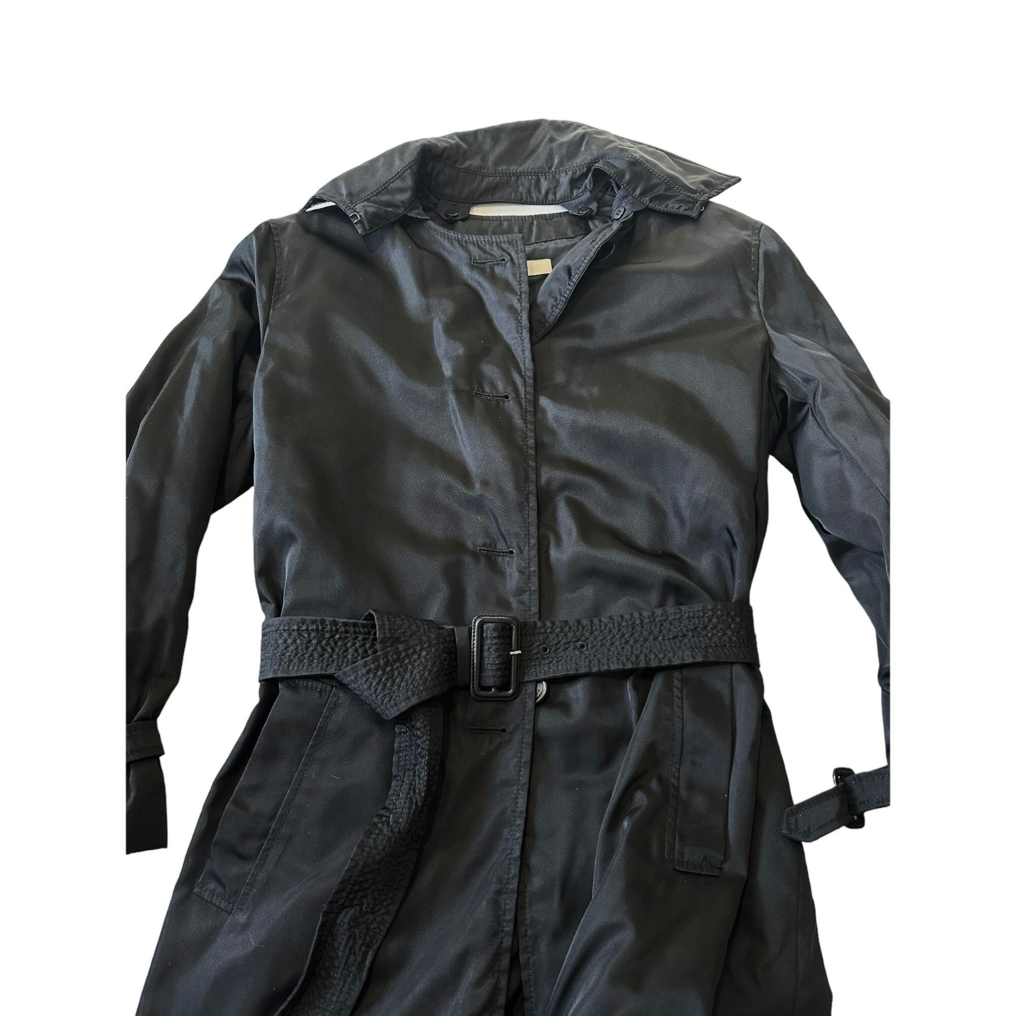 Prada Prada Black Nylon Single-breasted Trench Coat, 46 Italy Size L / US 10 / IT 46 - 8 Thumbnail