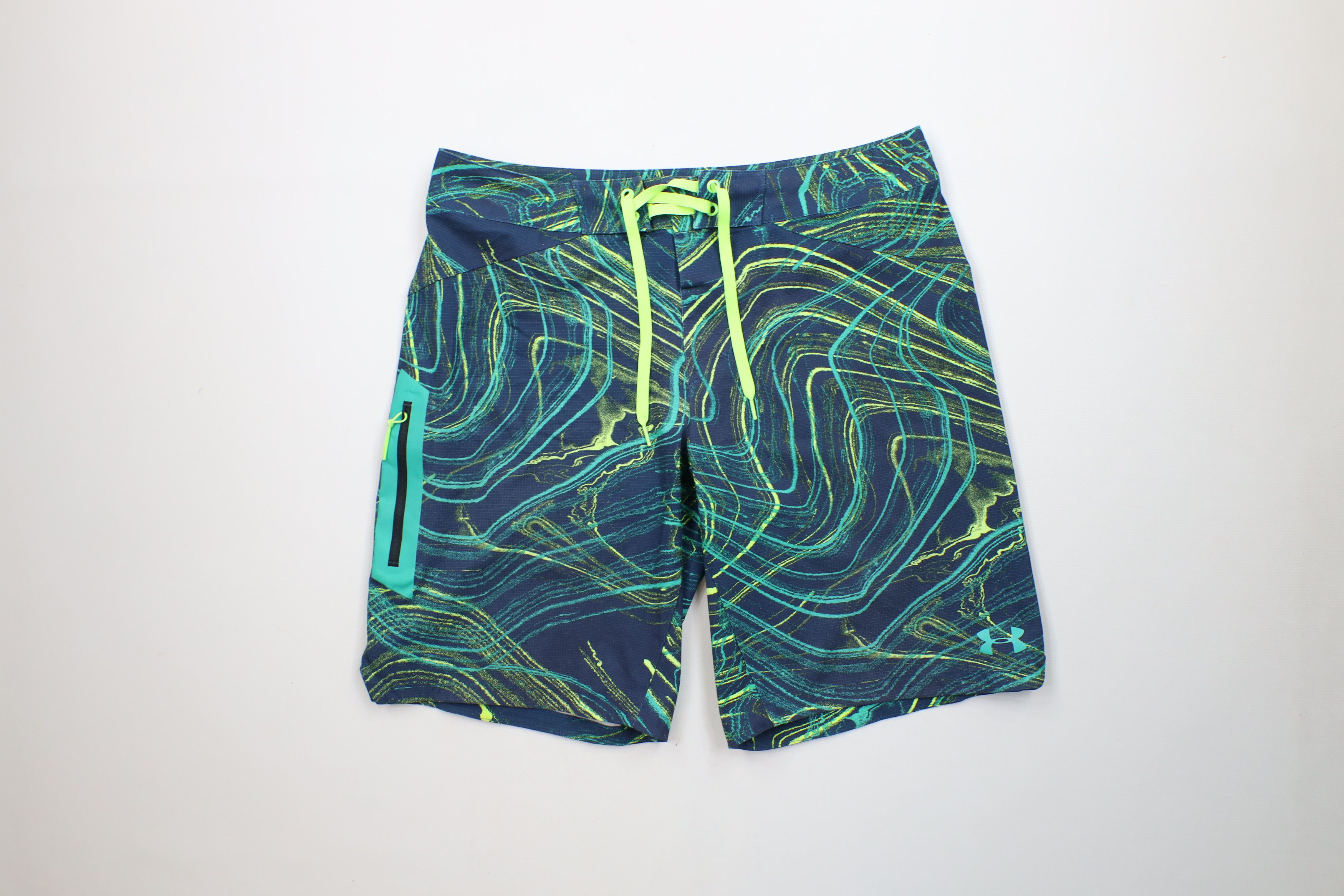 Under Armour Under Armour Fit Abstract Swimming Board Shorts Trunks Size US 34 / EU 50 - 1 Thumbnail