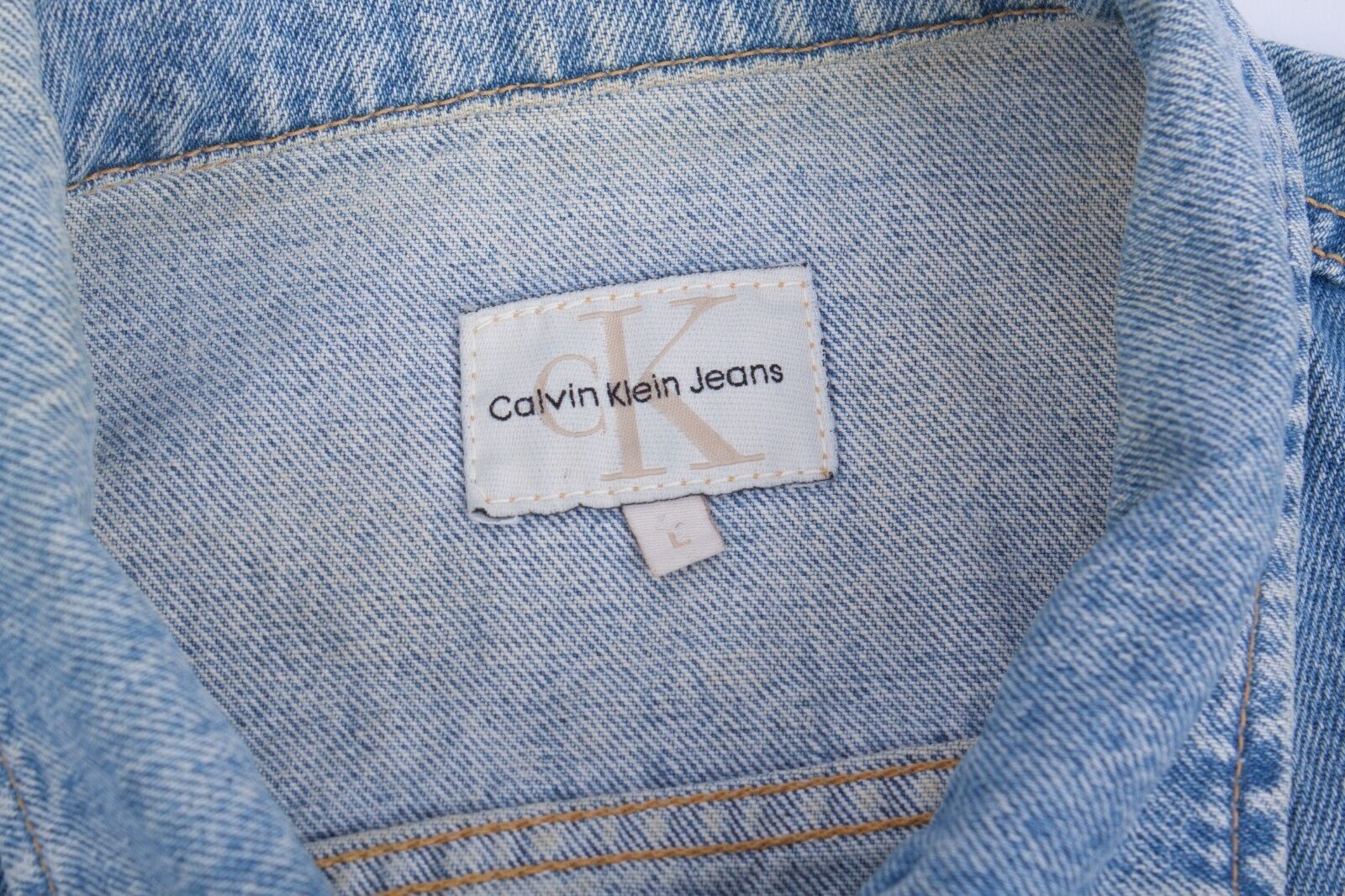 Calvin Klein × Vintage Vintage Women's Calvin Klein Denim Jacket Blue L Italy Size L / US 10 / IT 46 - 10 Thumbnail