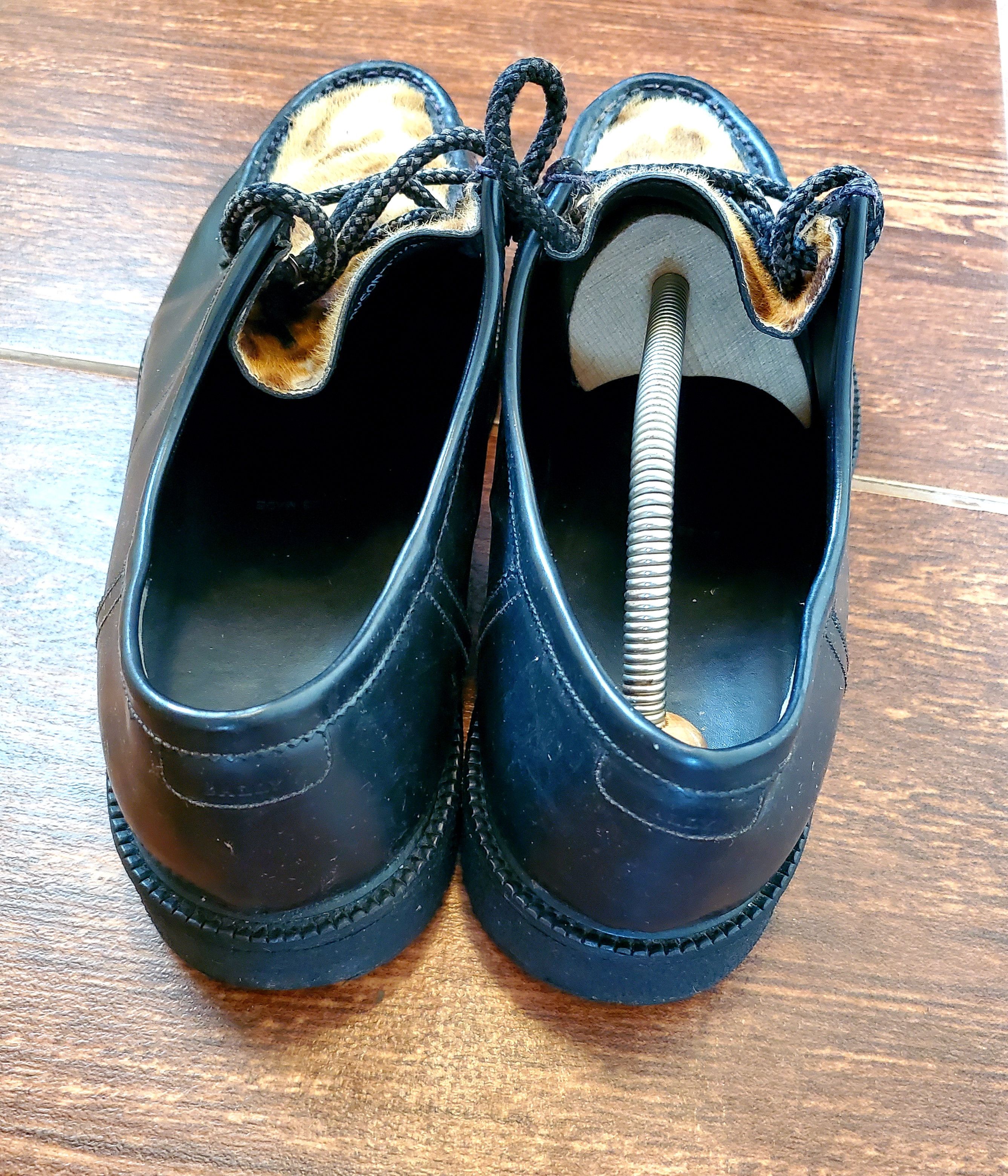 Bally × Vintage 1,000$ Bally Black Dyson leather Laces Up shoes size US 11 Size US 11 / EU 44 - 4 Thumbnail