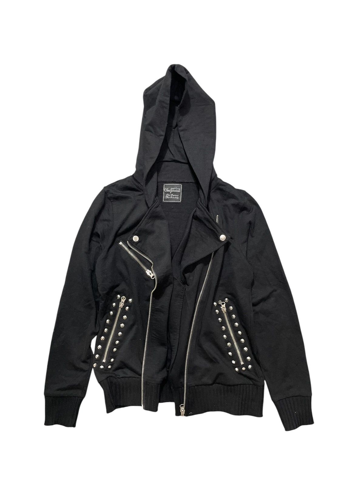 Vintage Imagination Studded hoodie Punk Rock Style Size US M / EU 48-50 / 2 - 2 Thumbnail