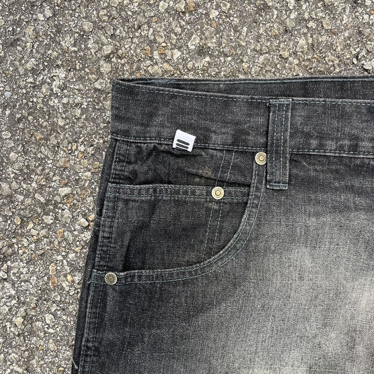 JNCO VINTAGE Y2K FADED BLACK JEANS EVOLUTION EXTRA BAGGY DENIM Size US 40 / EU 56 - 4 Thumbnail